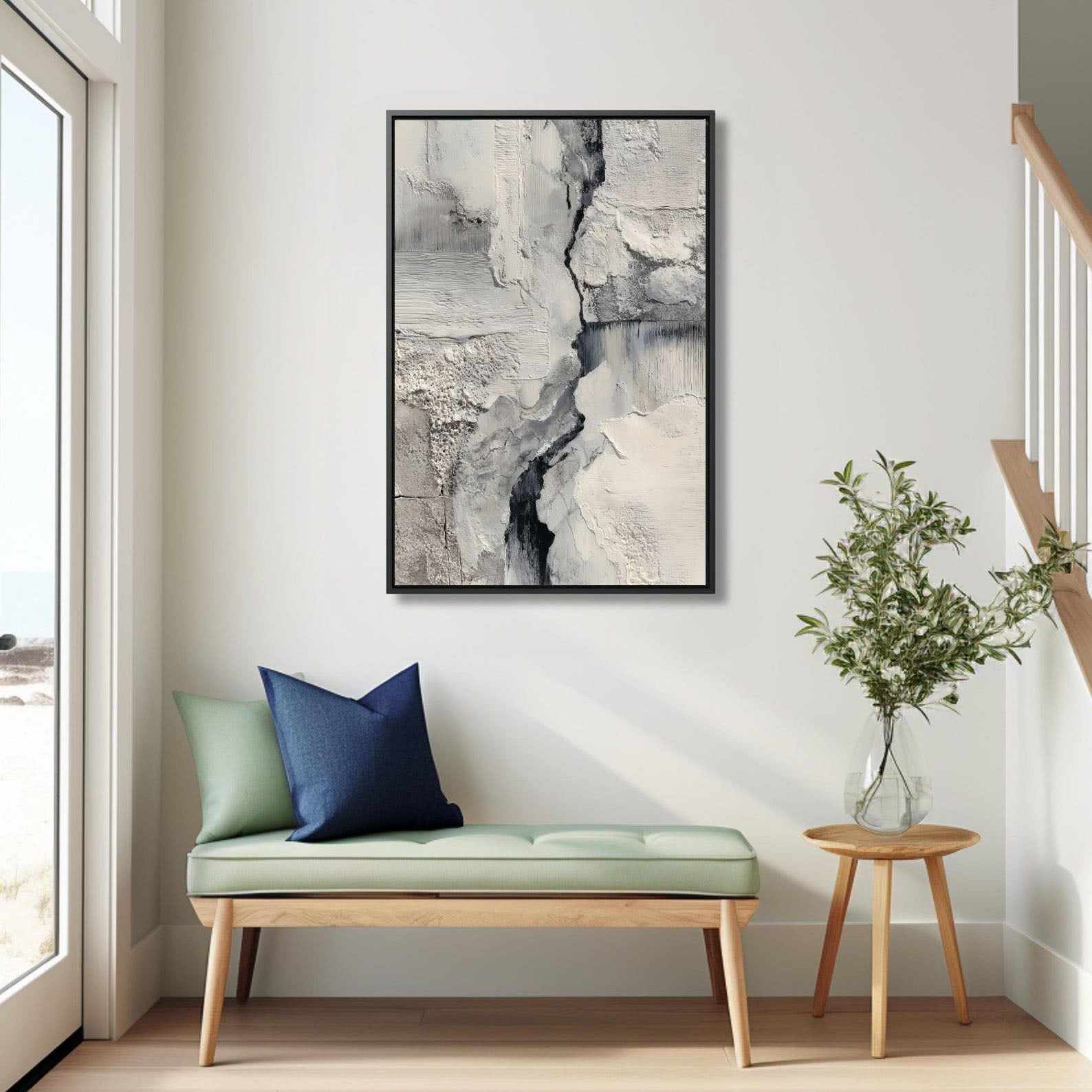 Textured Monochrome Art | Dramatic Depth