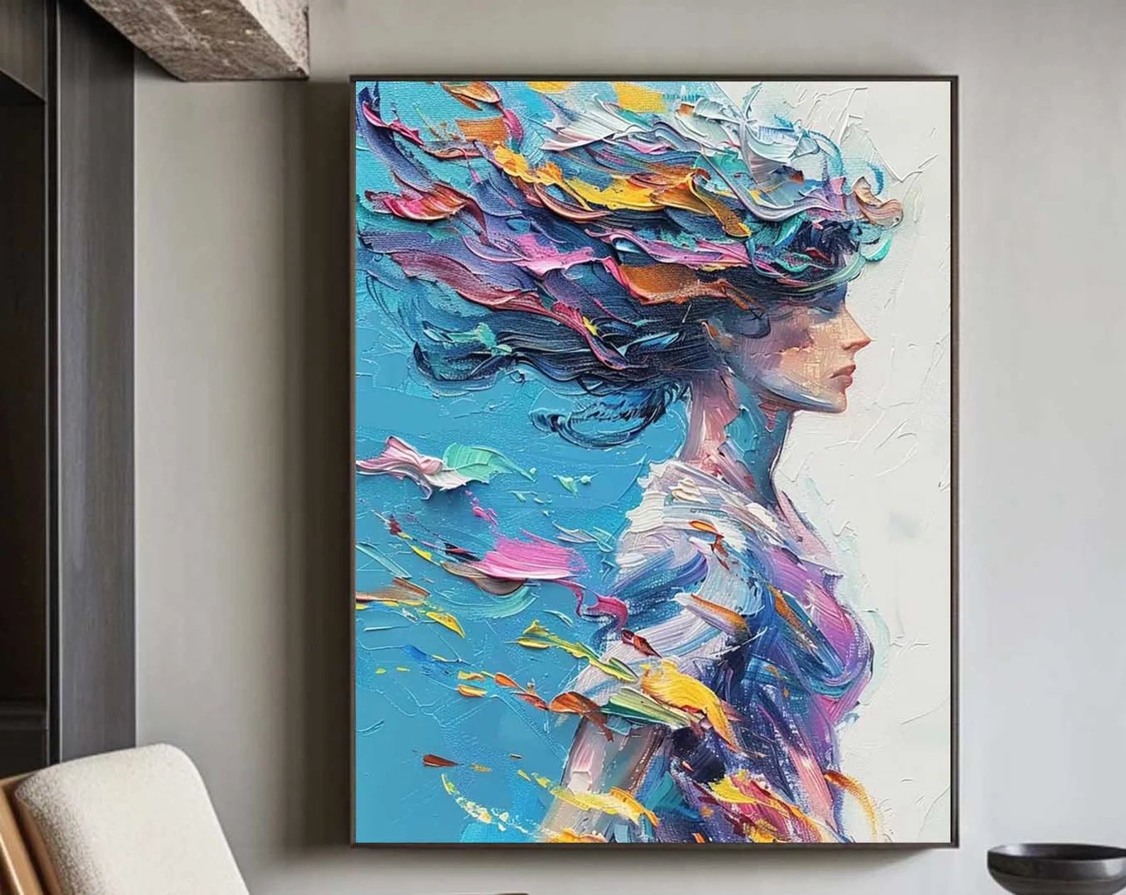 Textured Colorful Grace | Vivid Hue