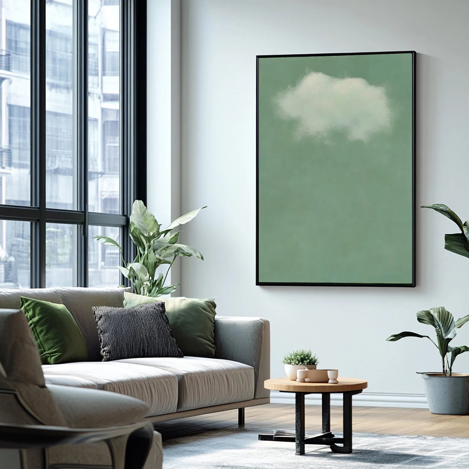 Minimalist Cloud Art | Calm Serenity