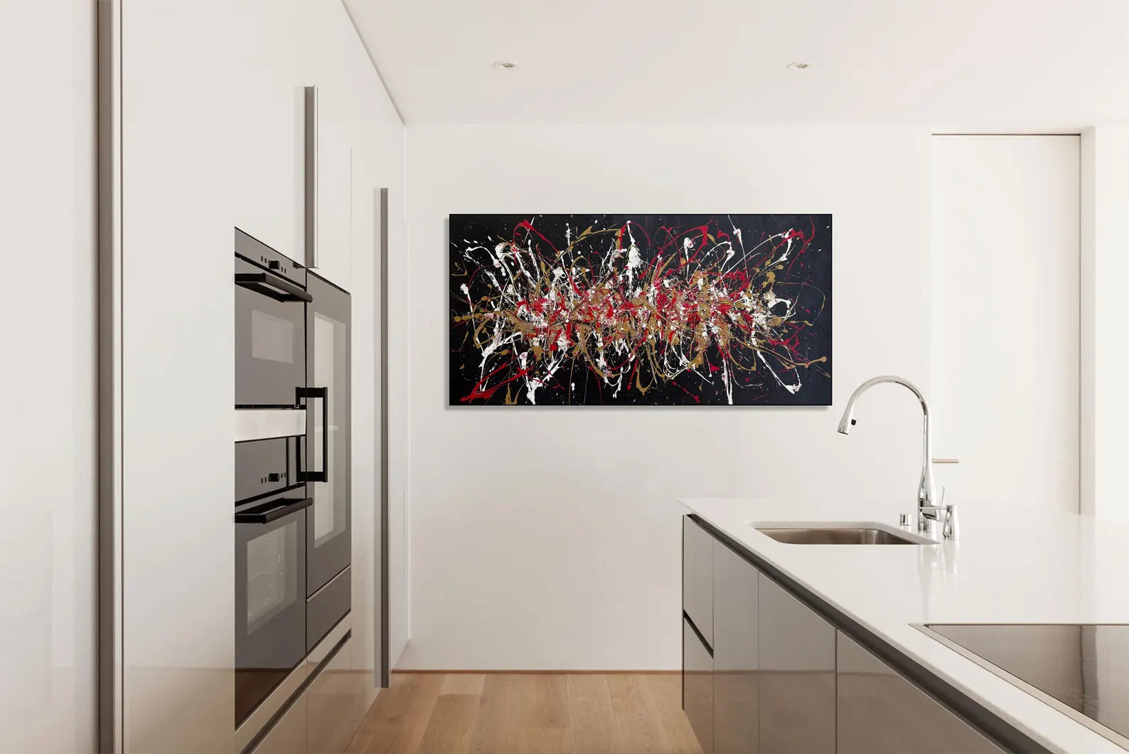 Textured Splatter Opulence | Black Backdrop