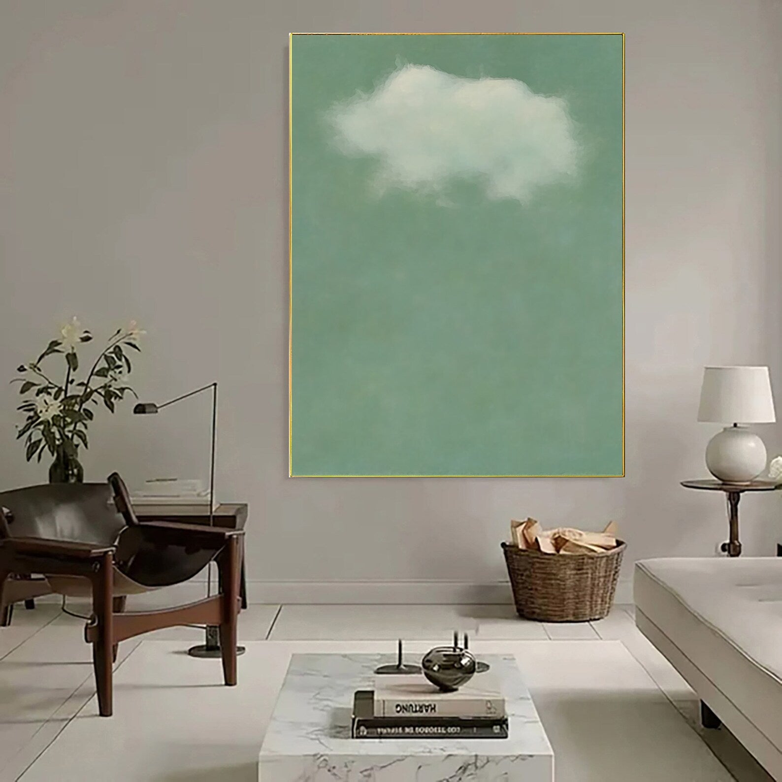 Minimalist Cloud Art | Calm Serenity