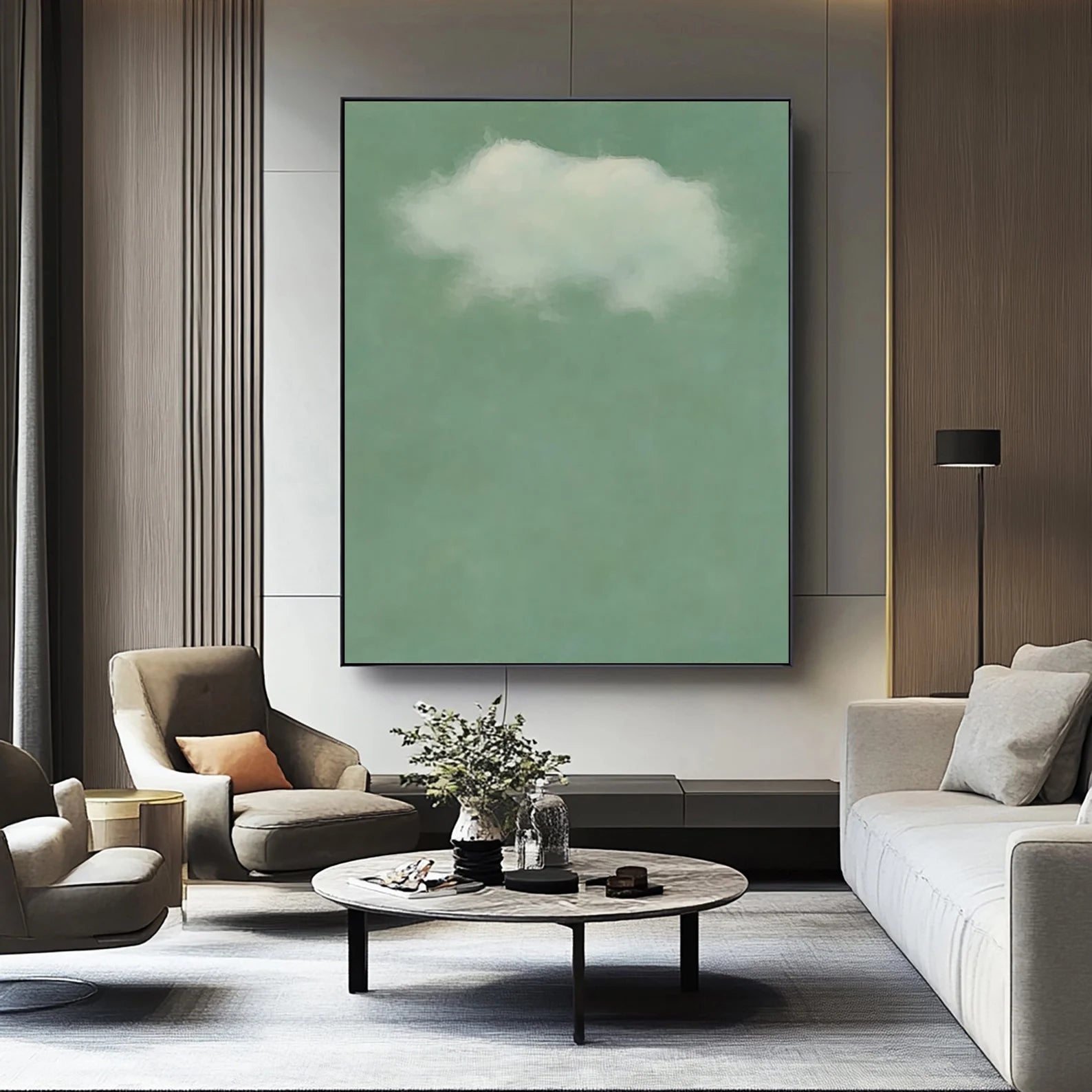 Minimalist Cloud Art | Calm Serenity