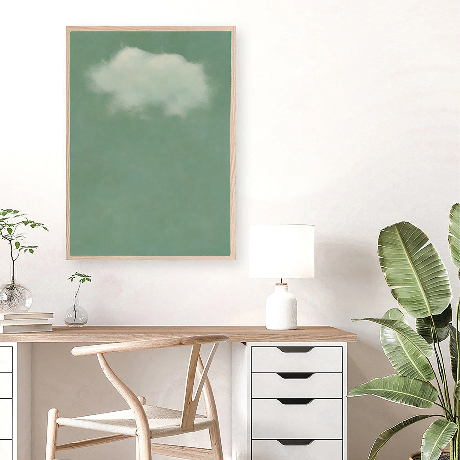 Minimalist Cloud Art | Calm Serenity