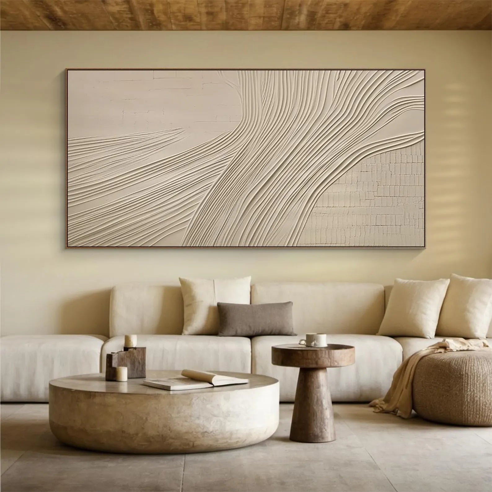 Textured Flowing Art | Tranquil Elegance