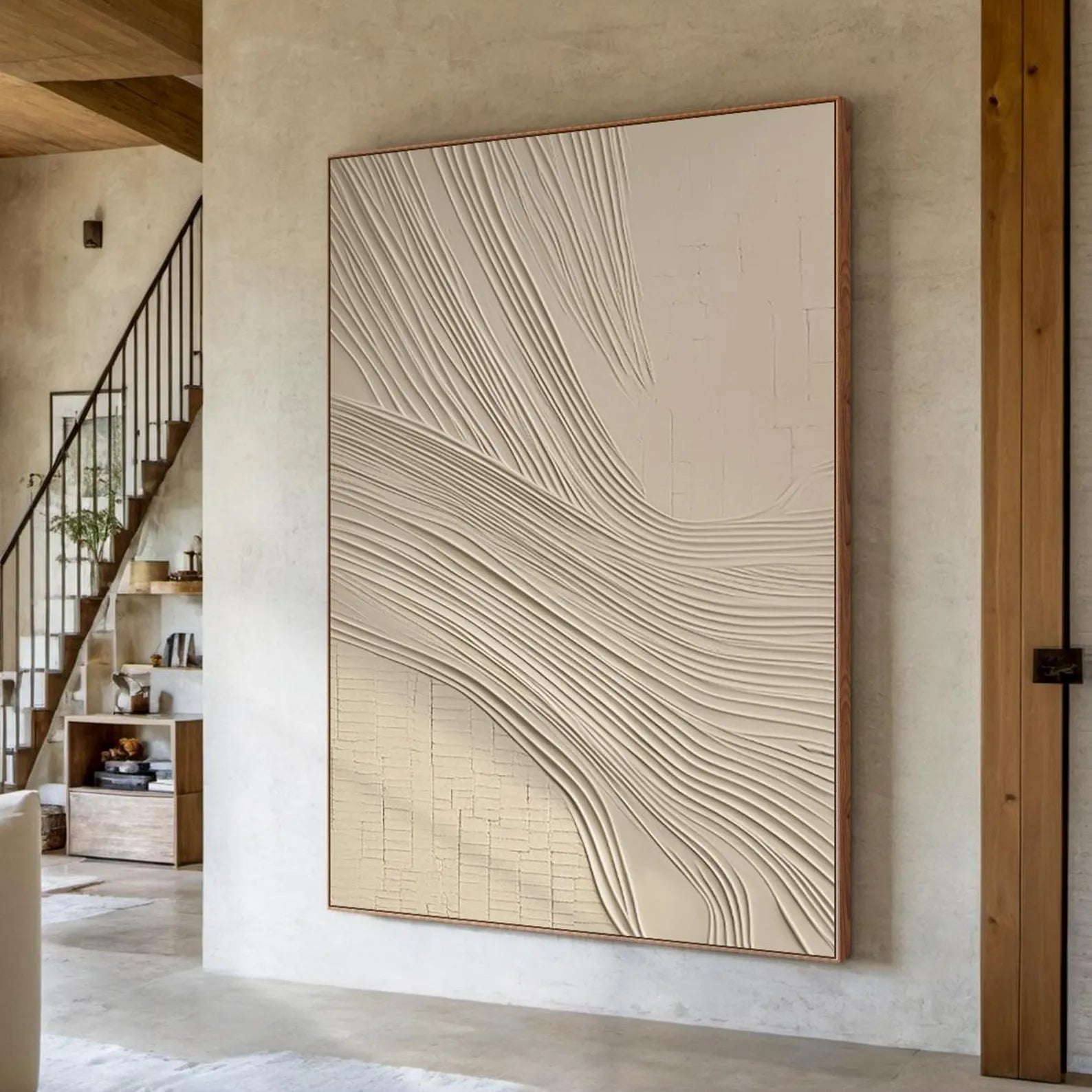 Textured Flowing Art | Tranquil Elegance