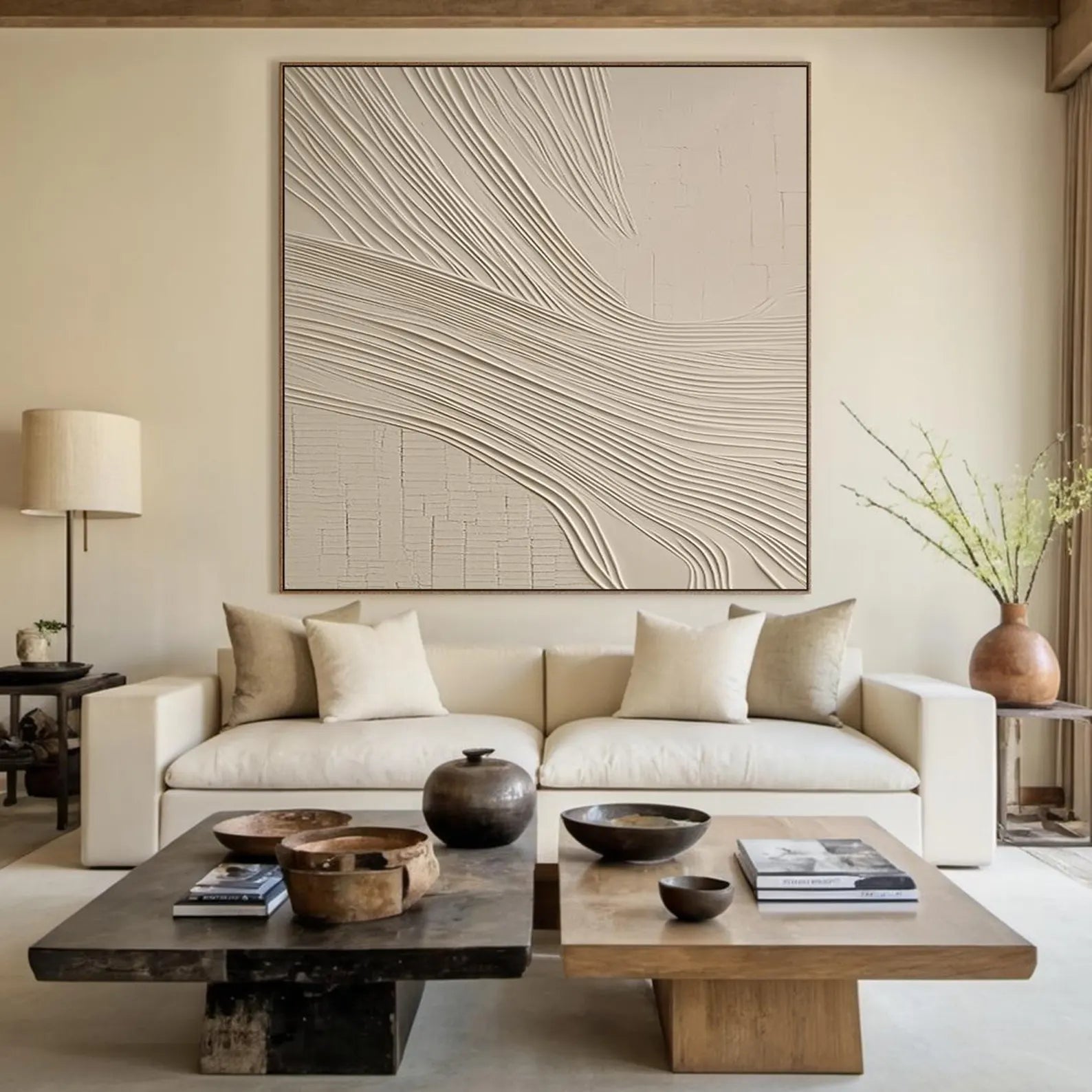 Textured Flowing Art | Tranquil Elegance