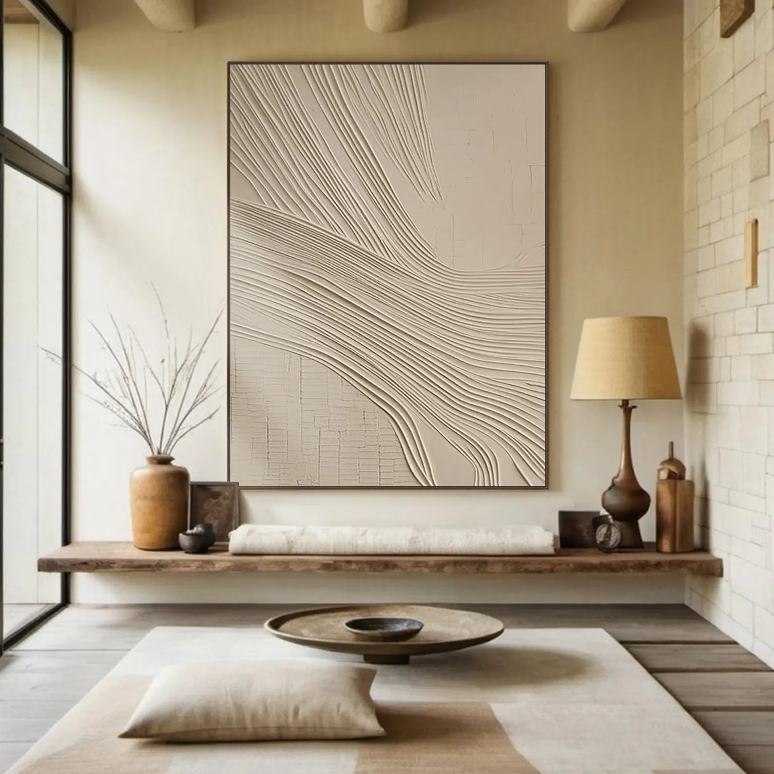 Textured Flowing Art | Tranquil Elegance