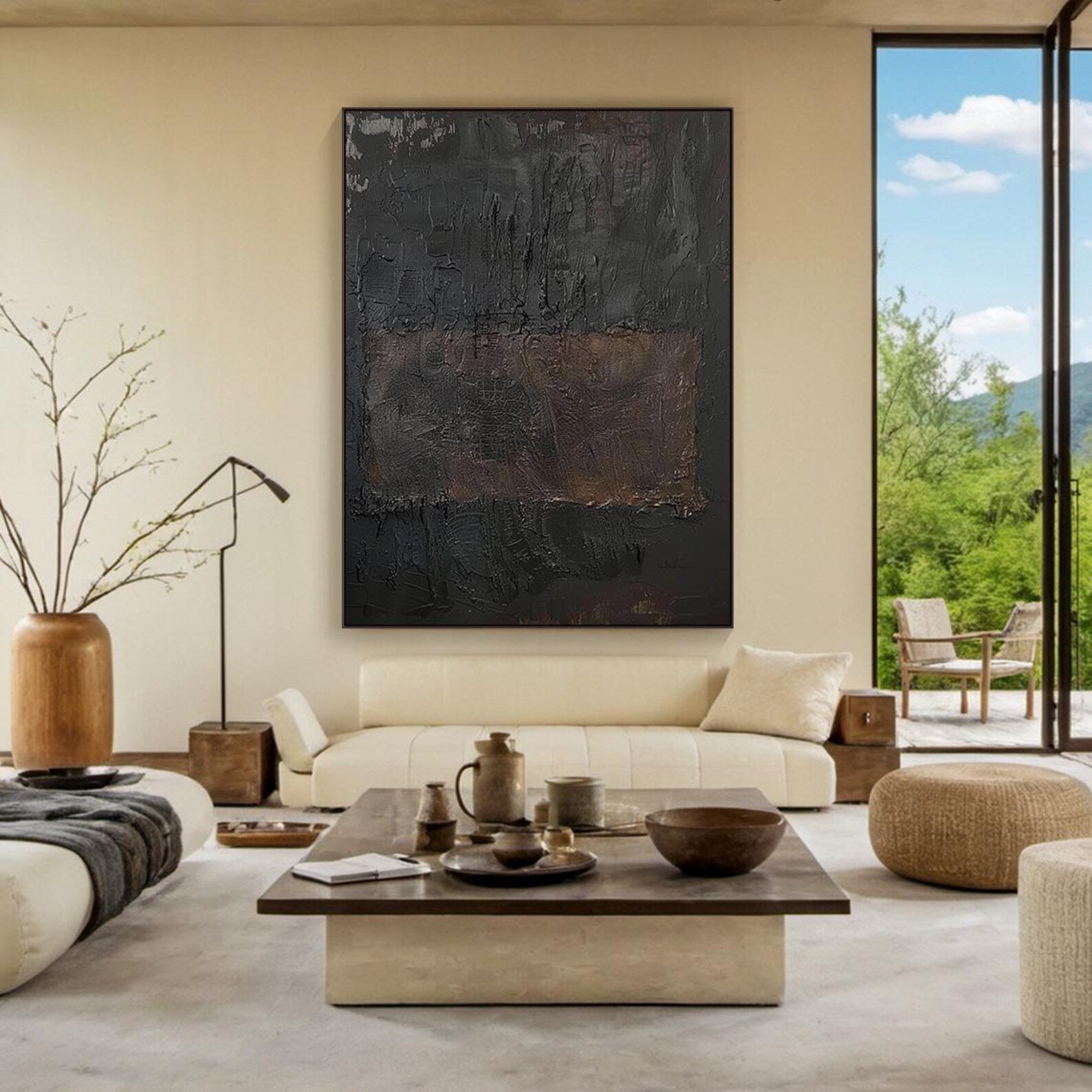 Textured Monochrome Depth | Black Rhythm