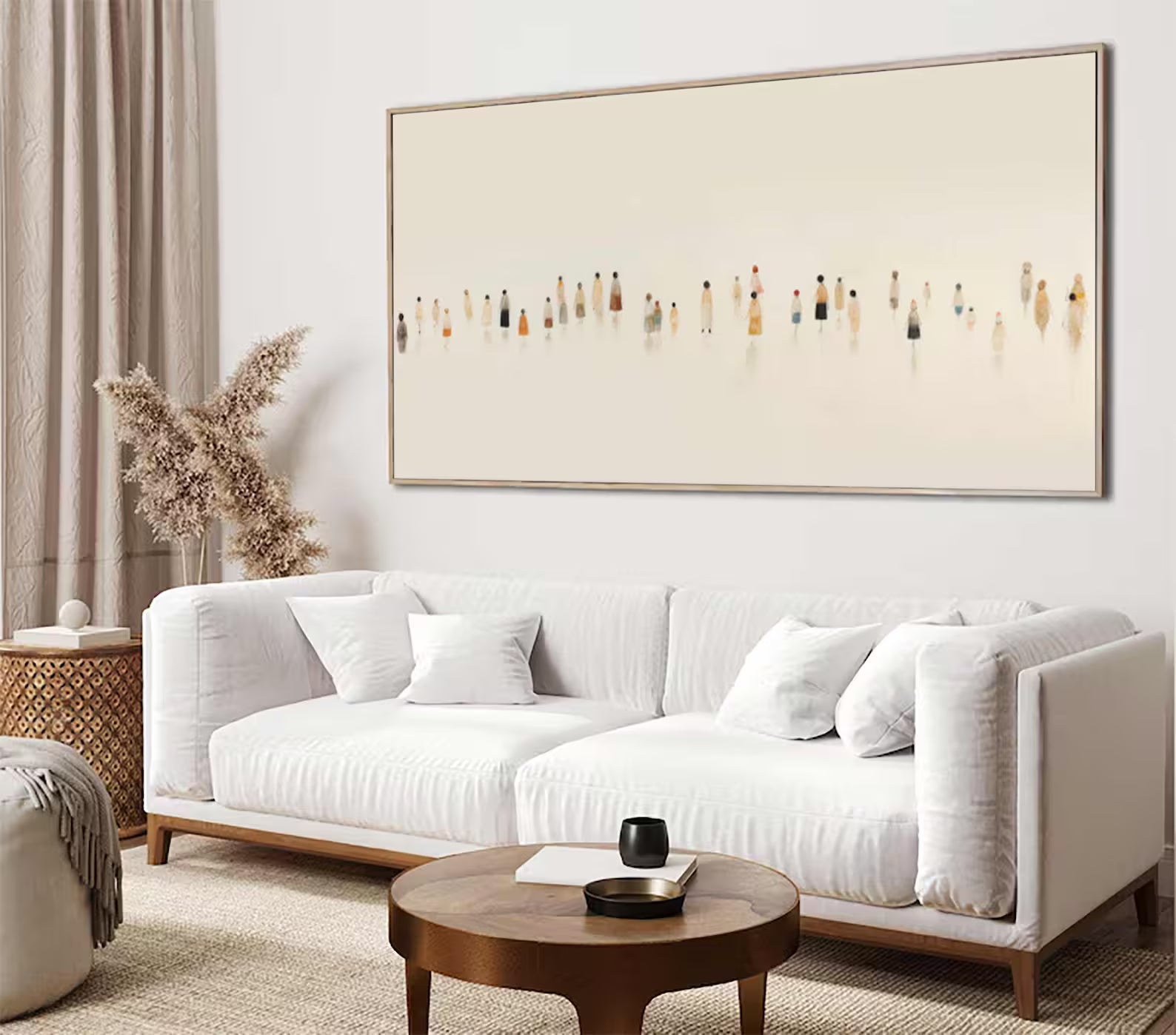 Crowd Scene Art | Minimalist Elegance Vibe