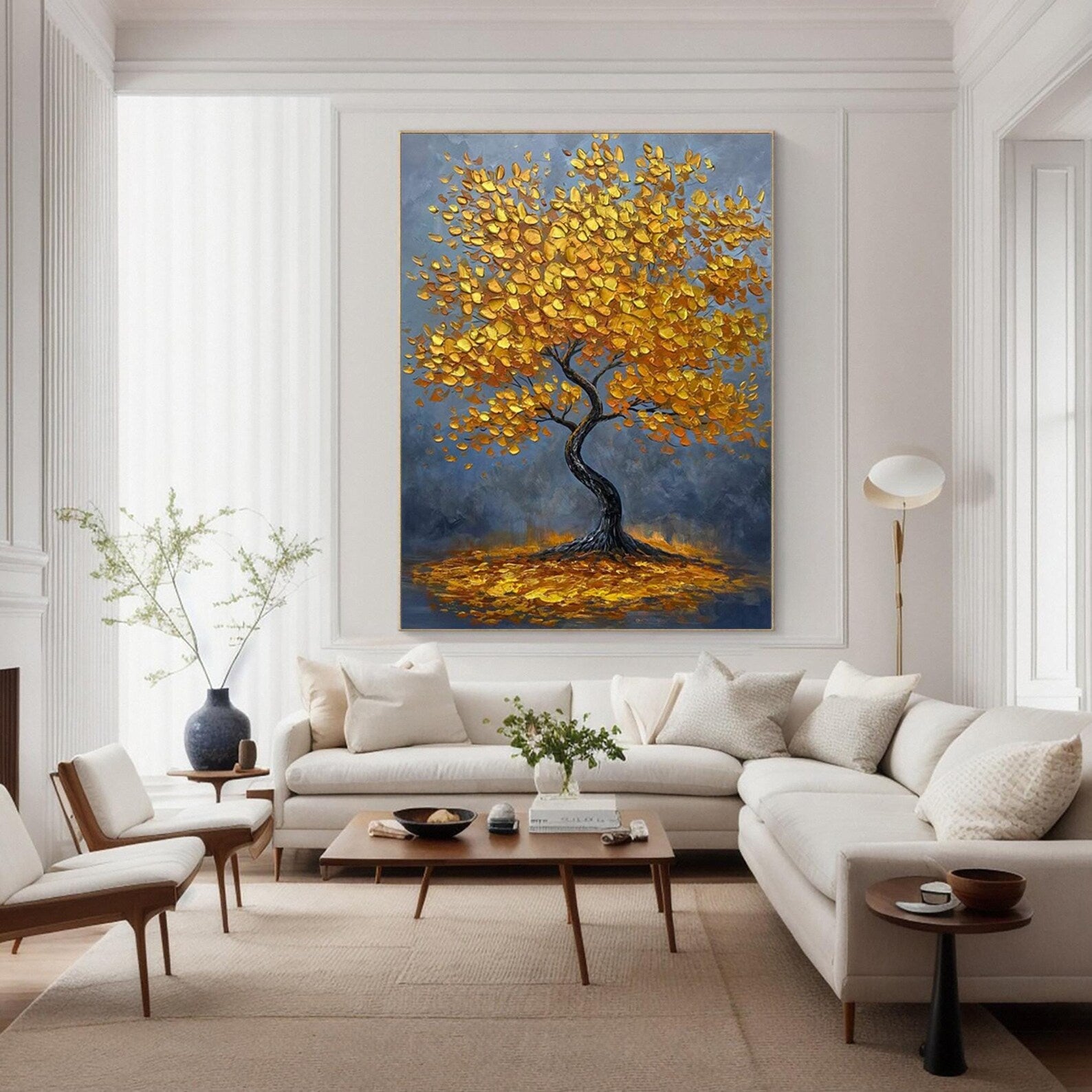 Textured Arbor Opulence | Gold Tree