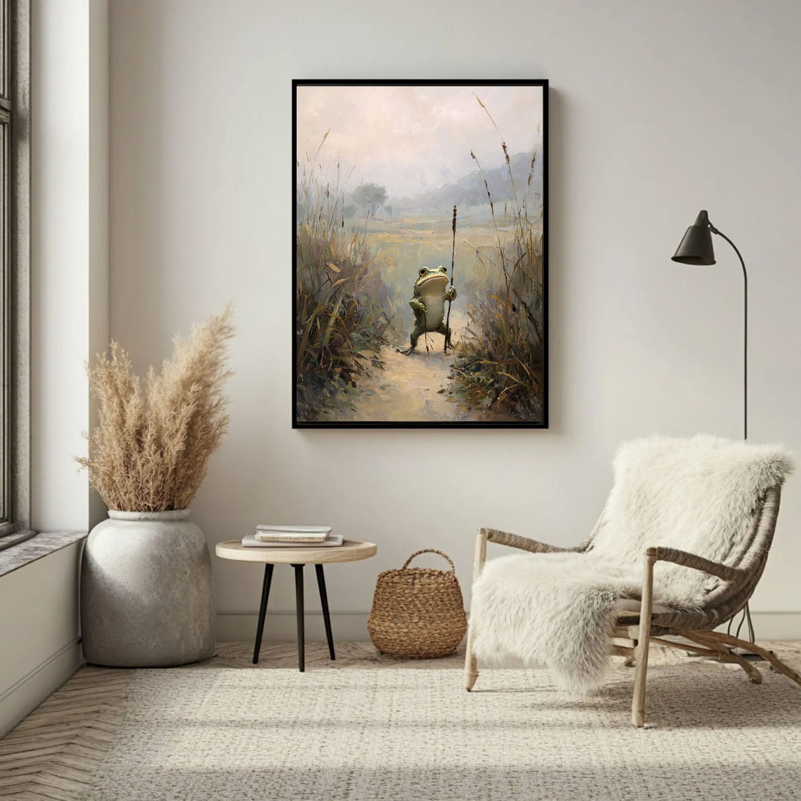 Frog Explorer Art | Whimsical Serenity
