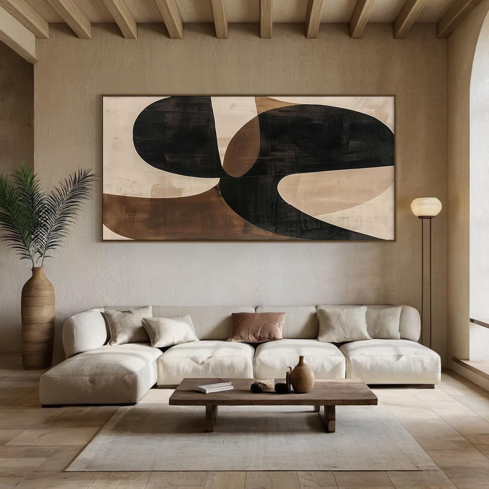 Textured Fluid Geometric Art | Elegant Poise