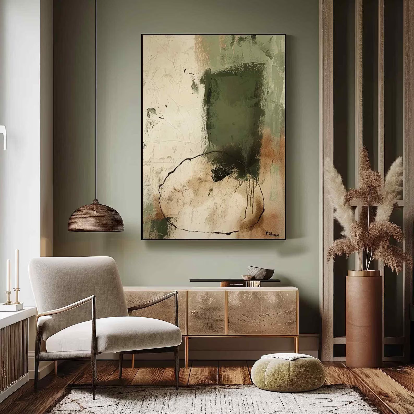 Earthy Tones Abstract Art | Subtle Tranquility