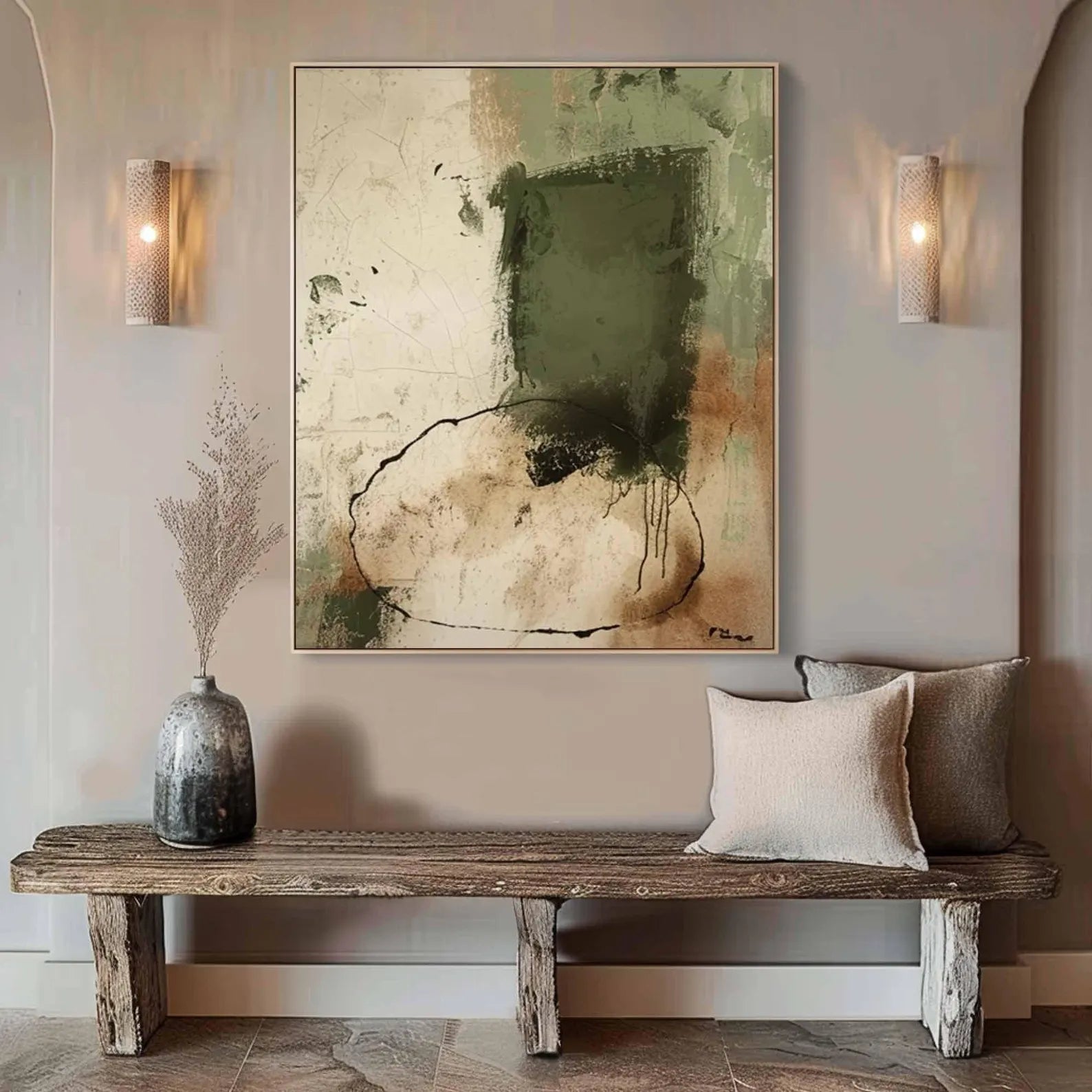 Earthy Tones Abstract Art | Subtle Tranquility