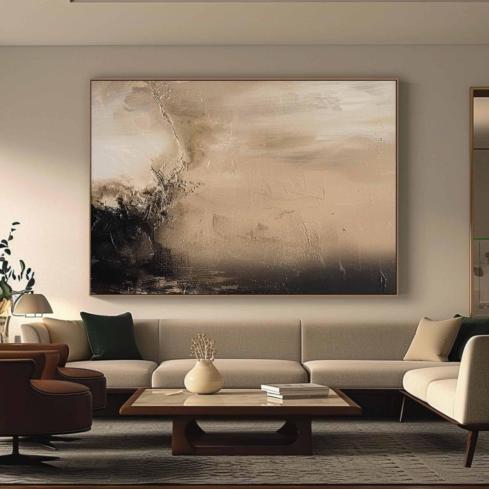 Textured Landscape Abstract | Elegant Luxe