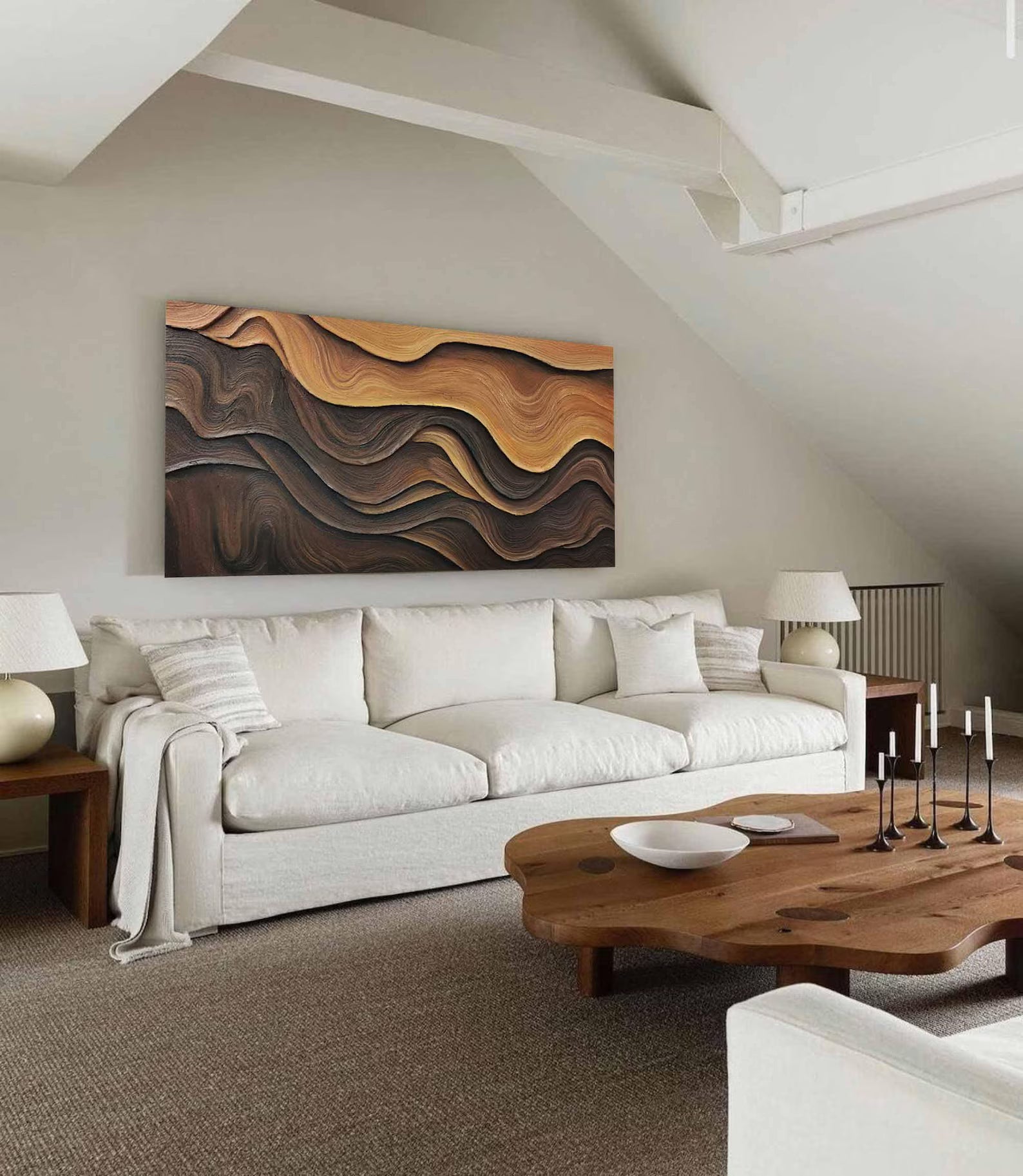 Textured Wave Abstract | Artistic Luxe