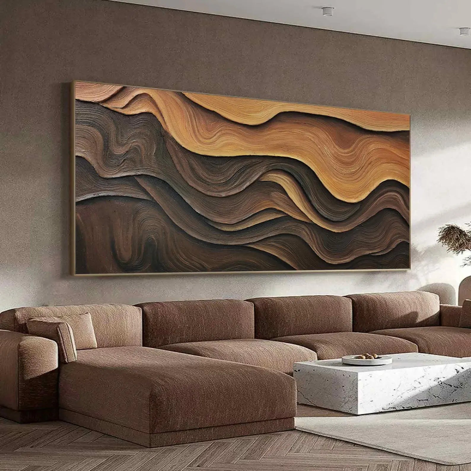 Textured Wave Abstract | Artistic Luxe