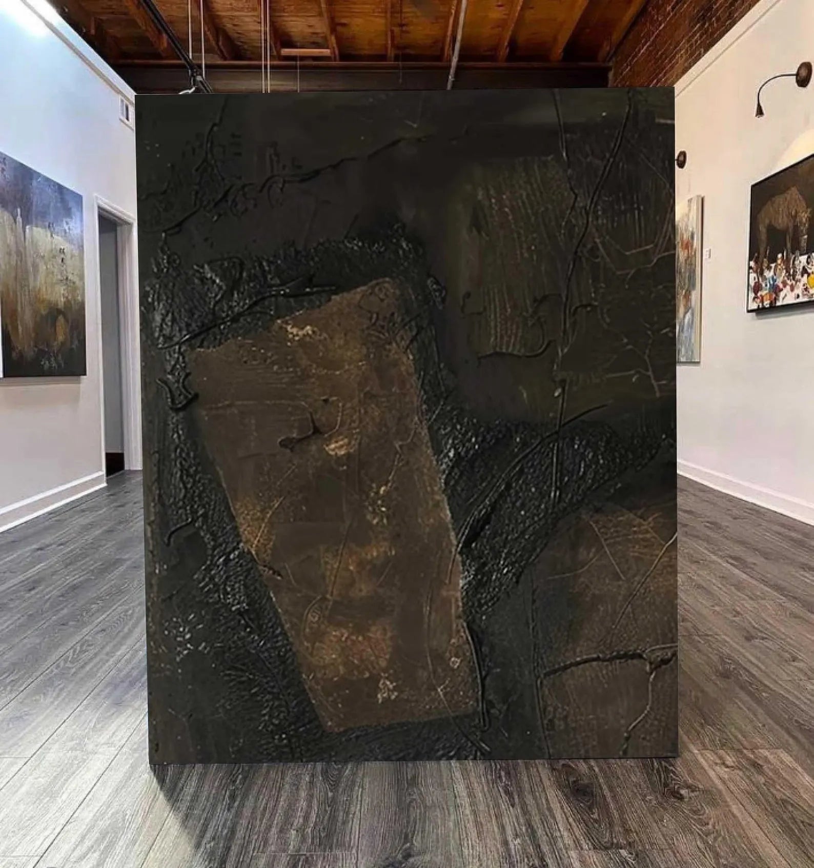 Textured Abstract Art | Dark Luxe Depth