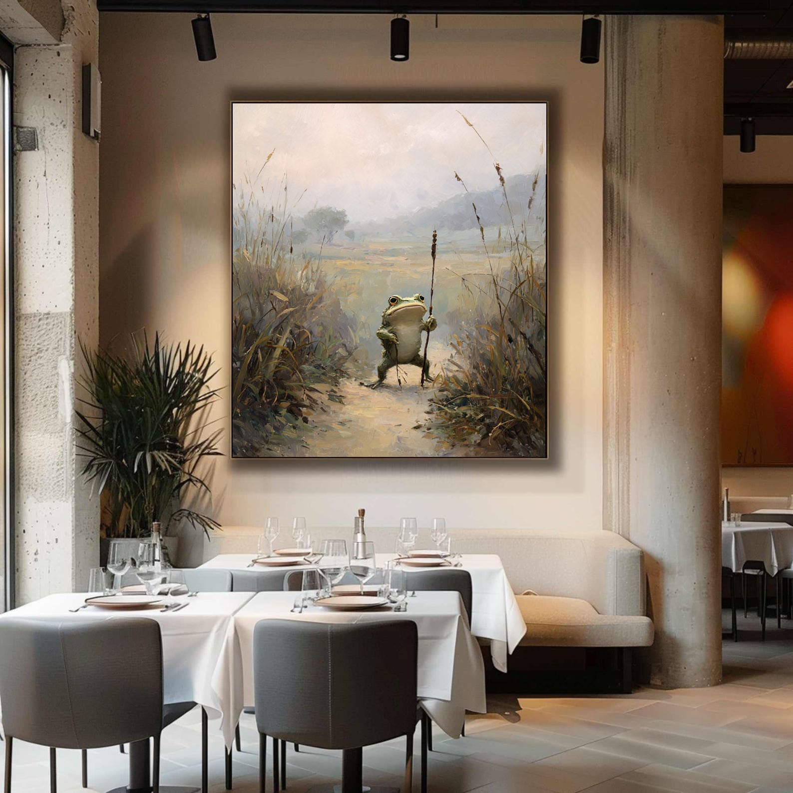 Frog Explorer Art | Whimsical Serenity