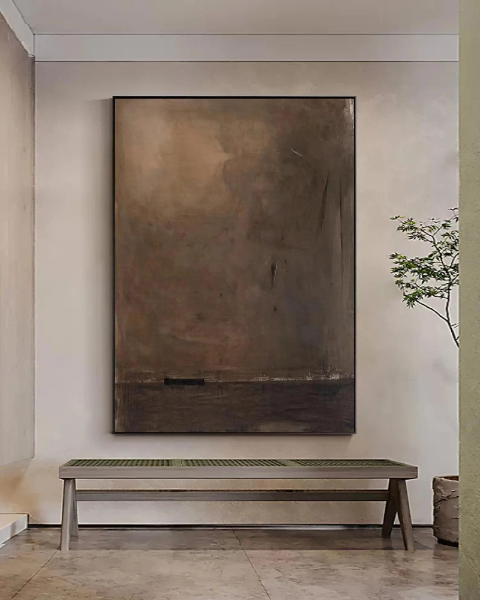 Minimalist Brown-Tone Art | Understated Elegance