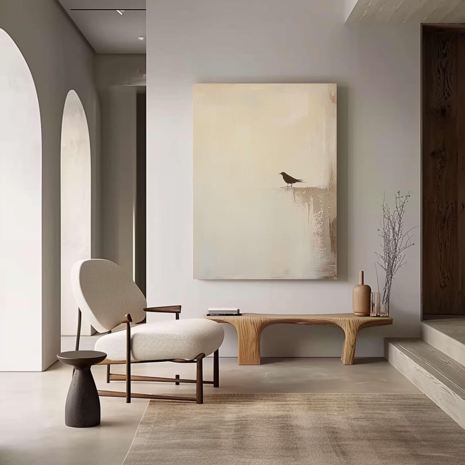 Textured Minimalist Abstract | Serene Luxe