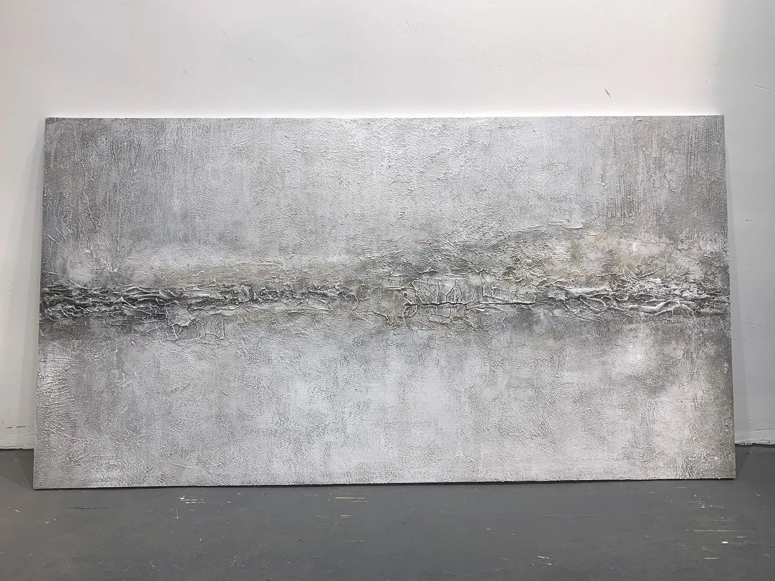 Textured Monochrome Serenity | Grey White