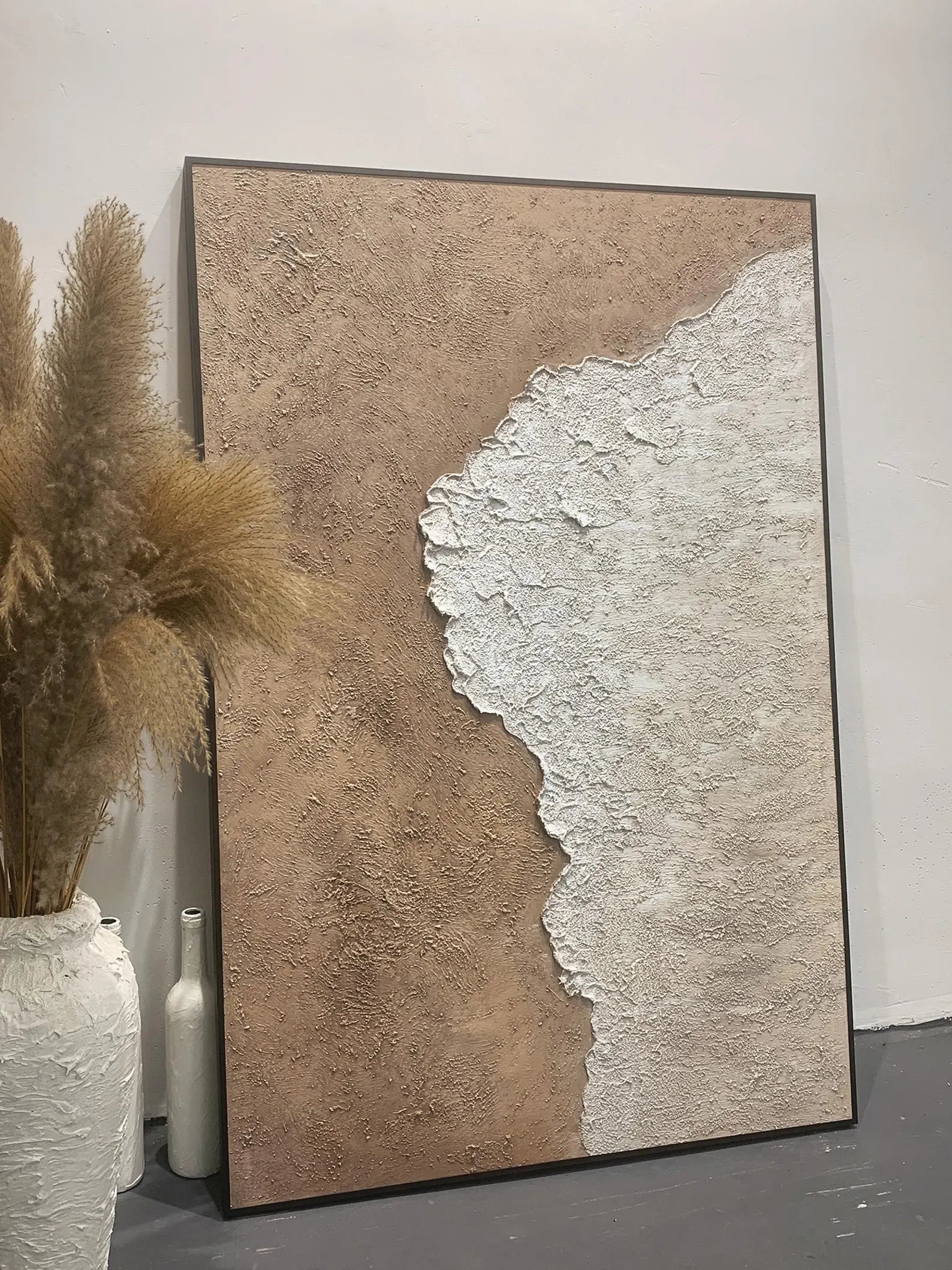 Textured Neutral Harmony | Beige Edge