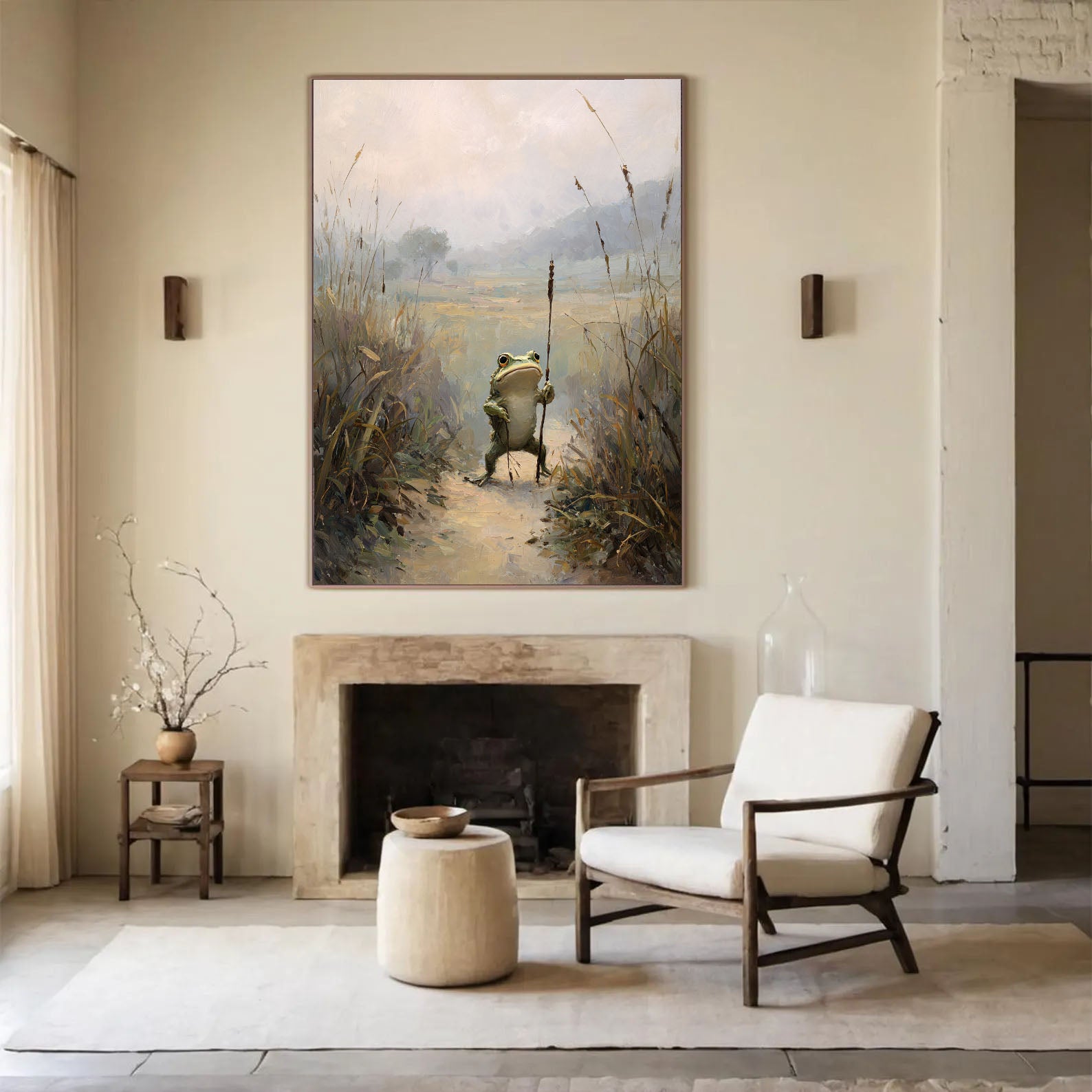 Frog Explorer Art | Whimsical Serenity