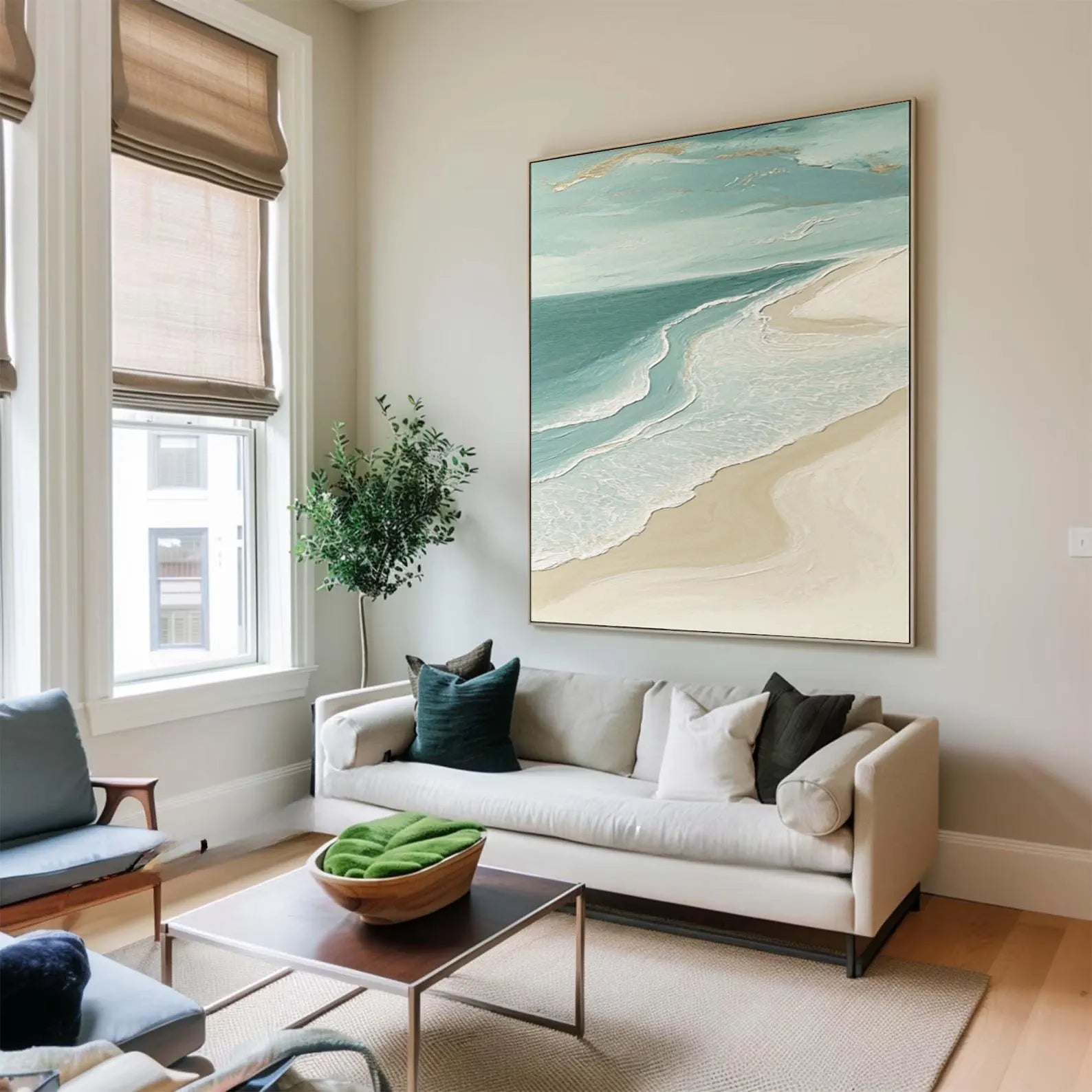 Coastal Seascape Art | Serene Vibe