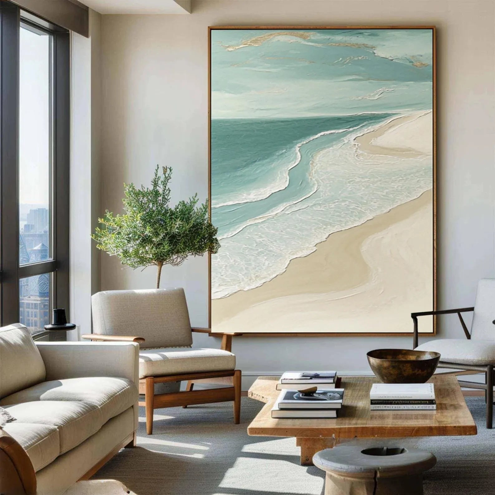 Coastal Seascape Art | Serene Vibe
