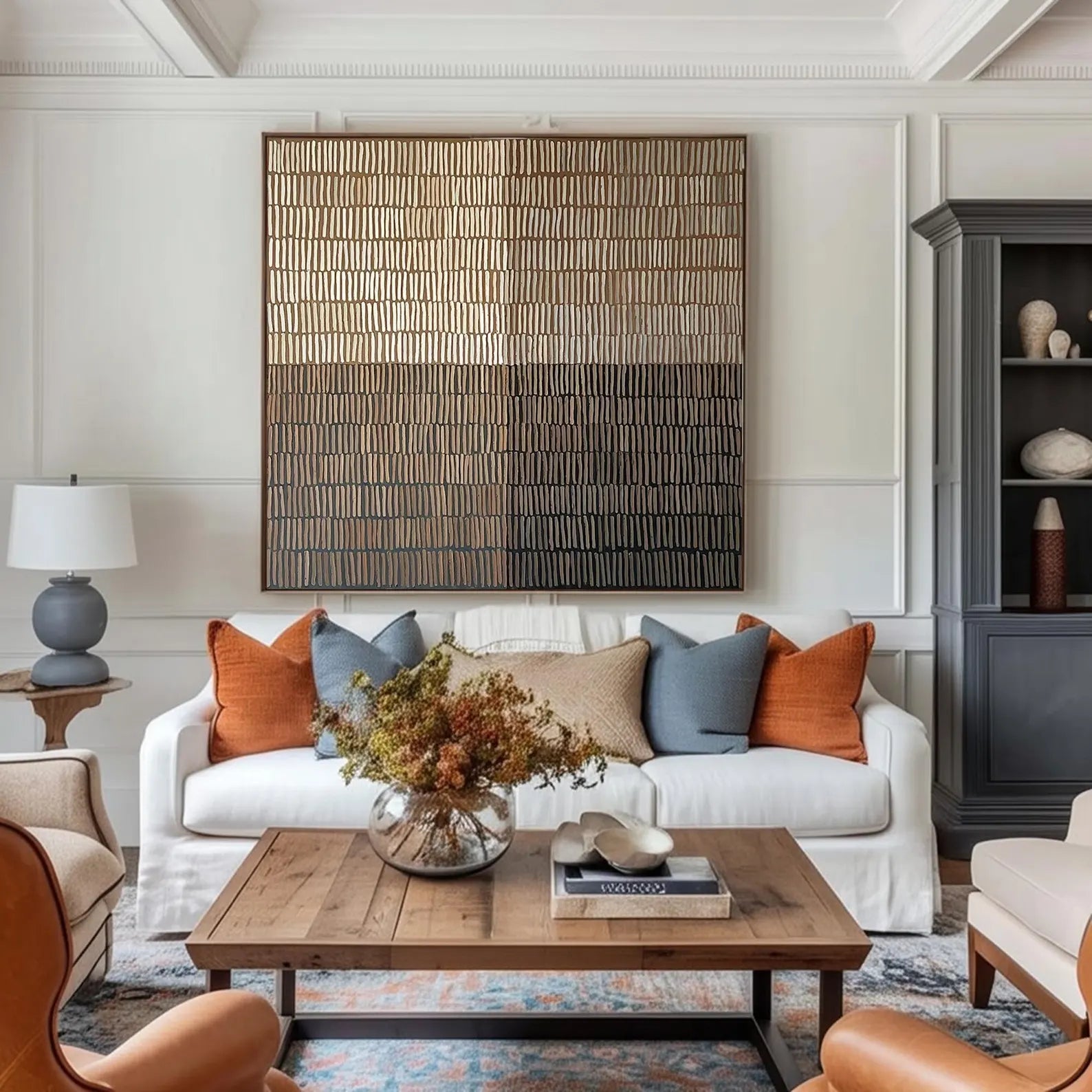 Abstract Textured Art | Modern Luxe Atmosphere