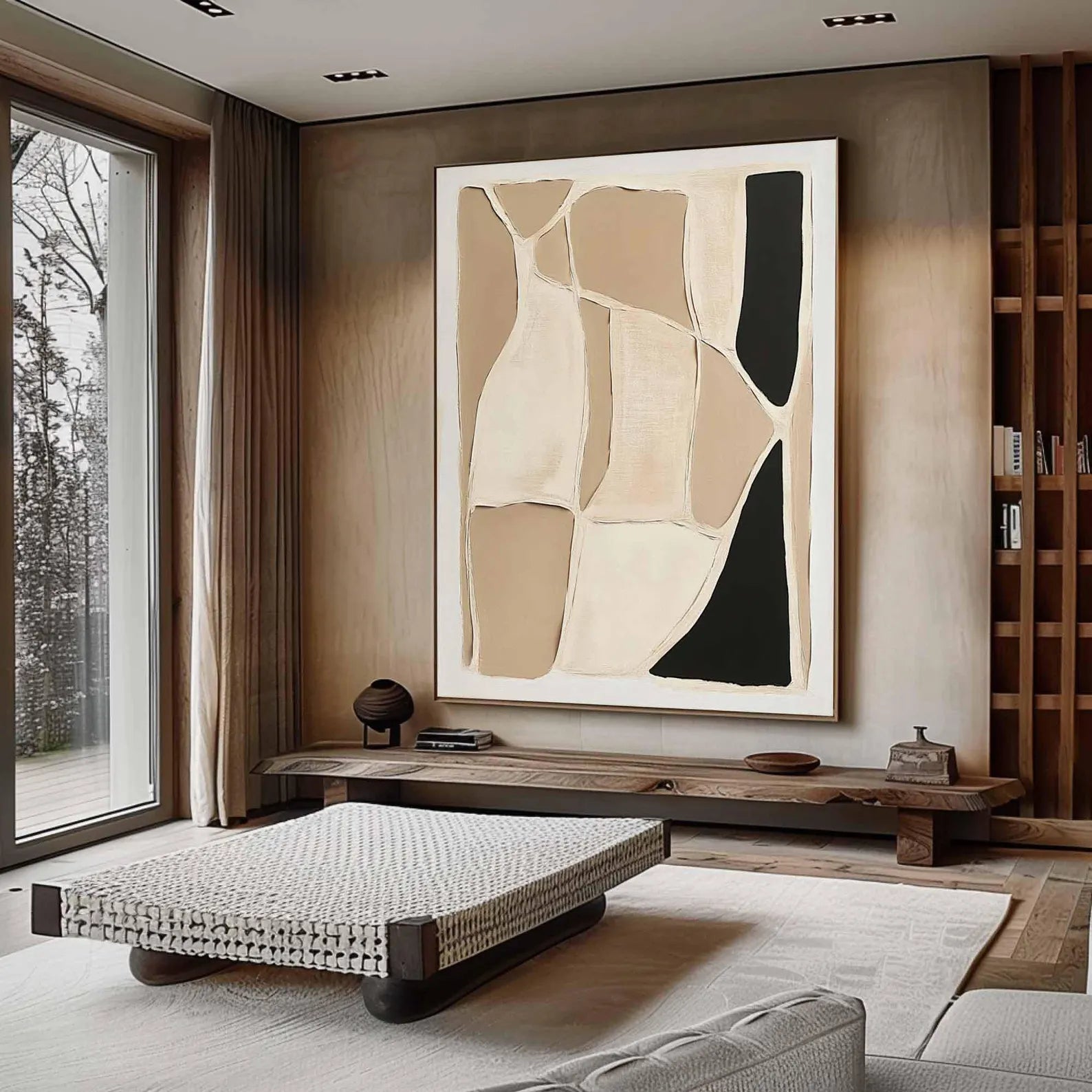 Textured Geometric Abstract | Refined Luxe