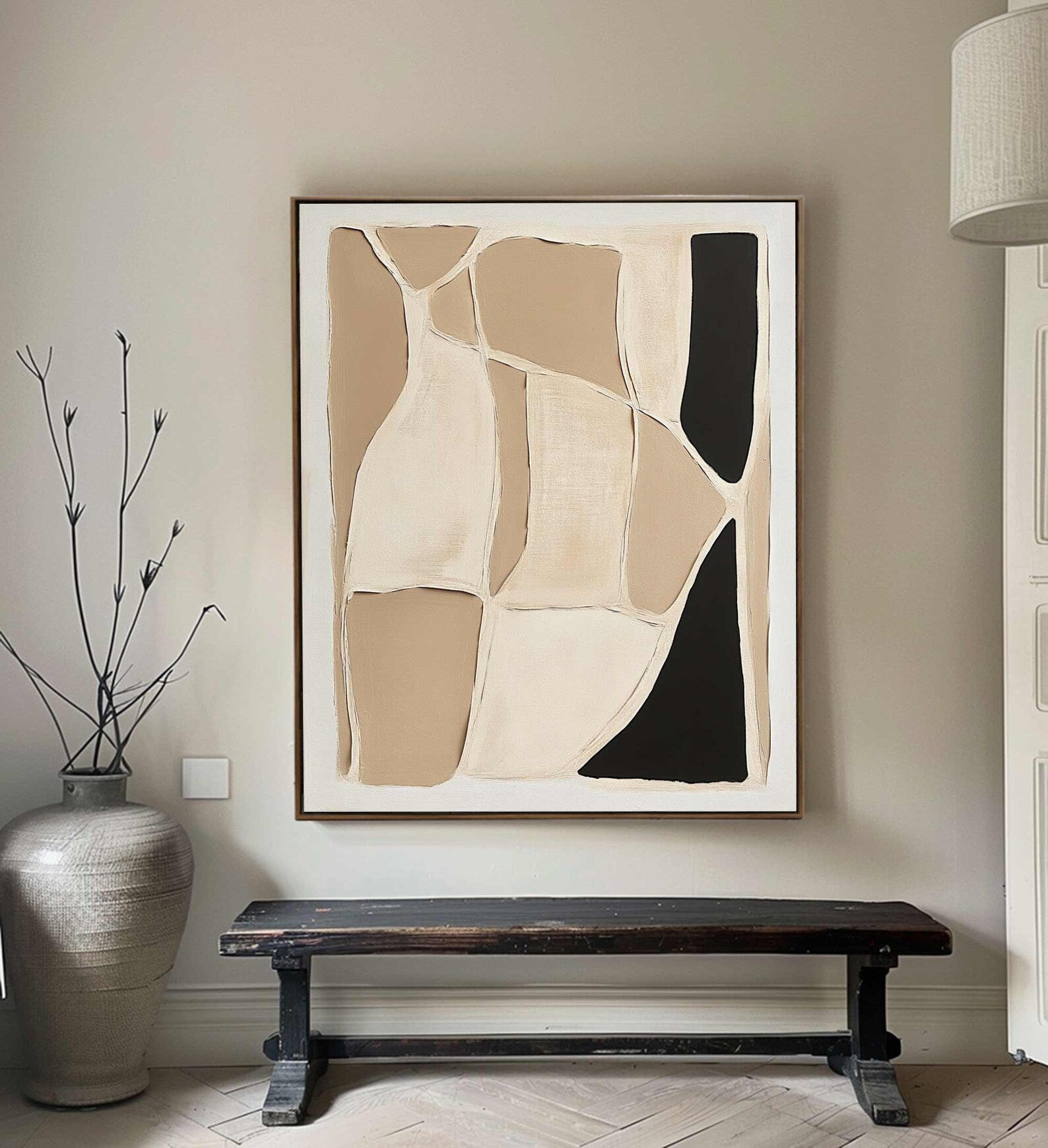 Textured Geometric Abstract | Refined Luxe