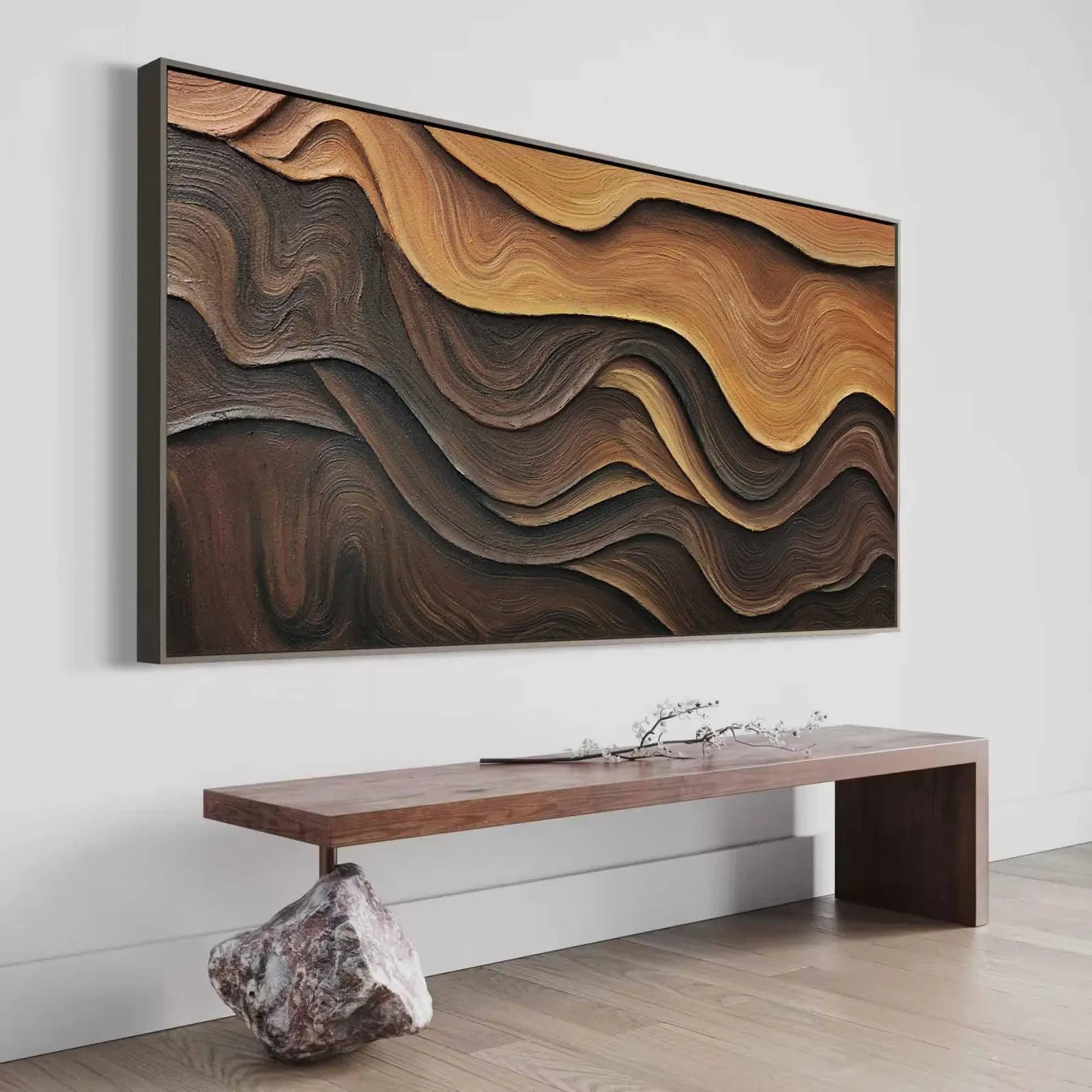 Textured Wave Abstract | Artistic Luxe