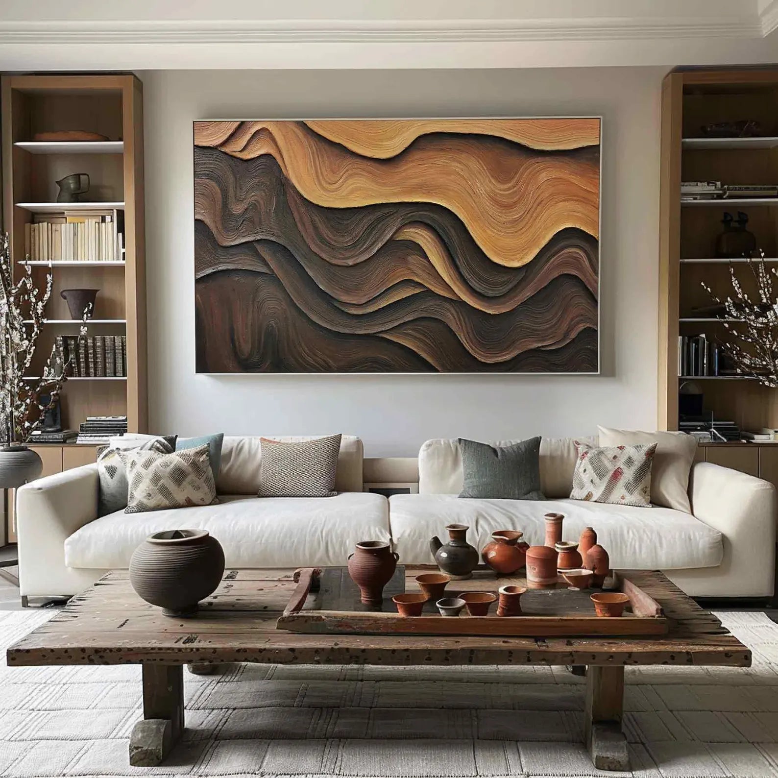 Textured Wave Abstract | Artistic Luxe