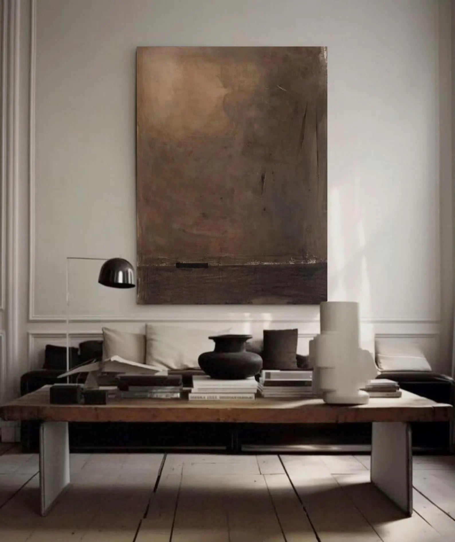 Minimalist Brown-Tone Art | Understated Elegance
