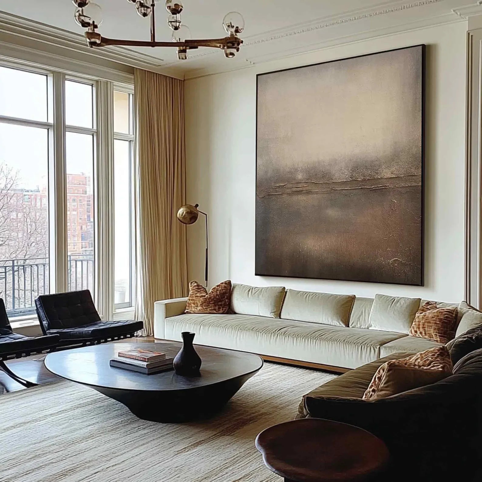 Textured Earthy Hues Art | Minimalist Sophistication