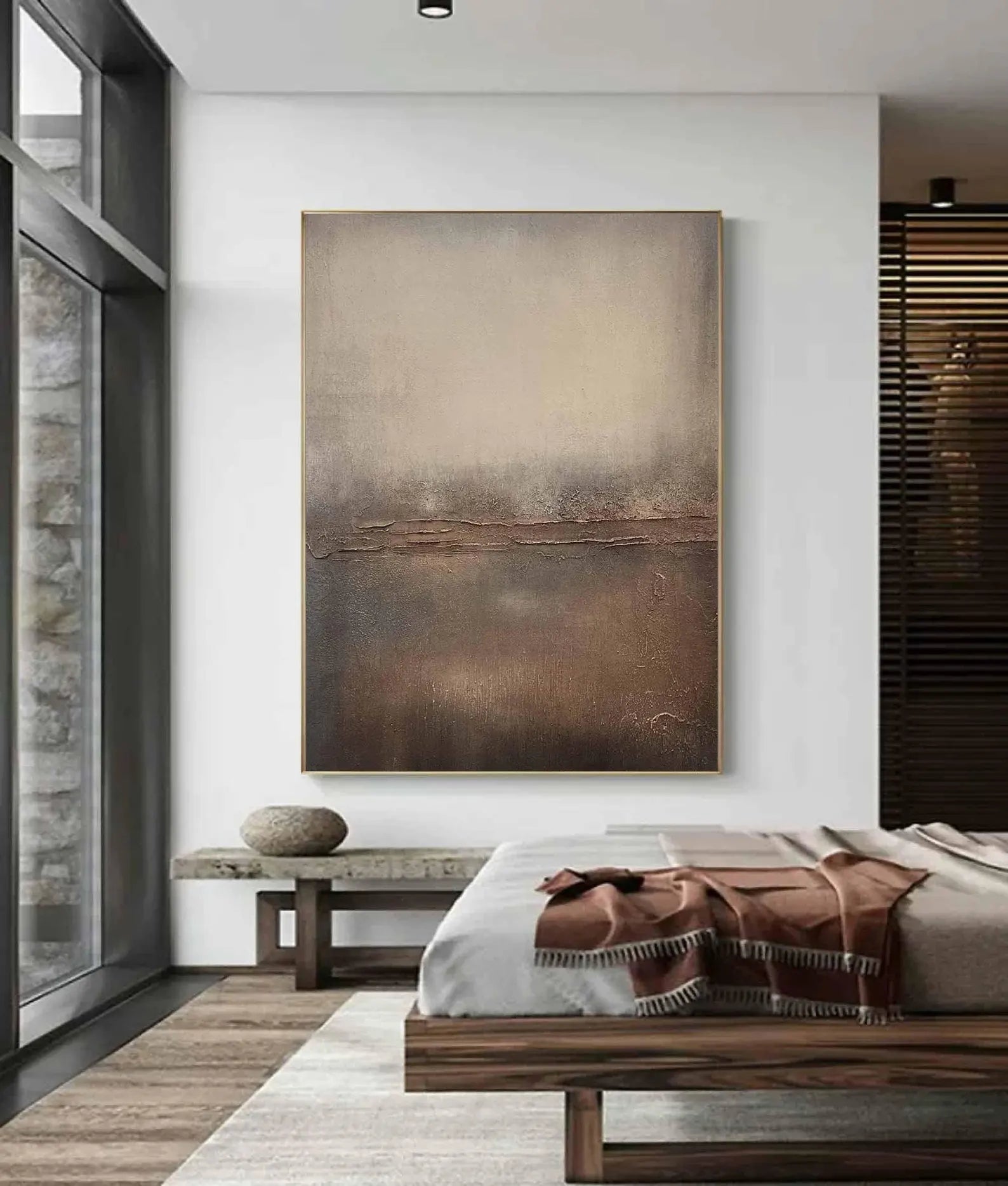 Textured Earthy Hues Art | Minimalist Sophistication