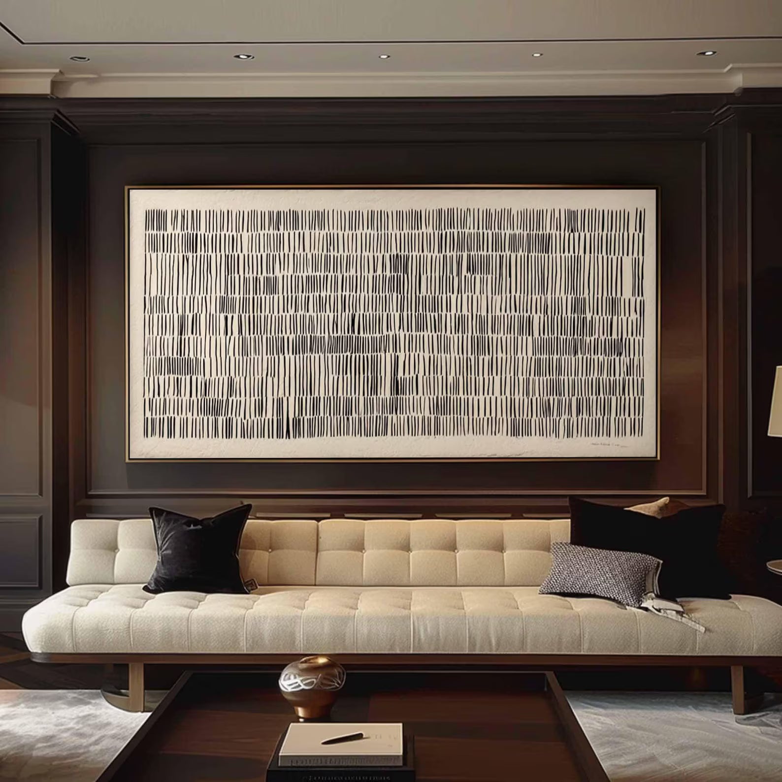 Textured Linear Grid | Monochrome Tones