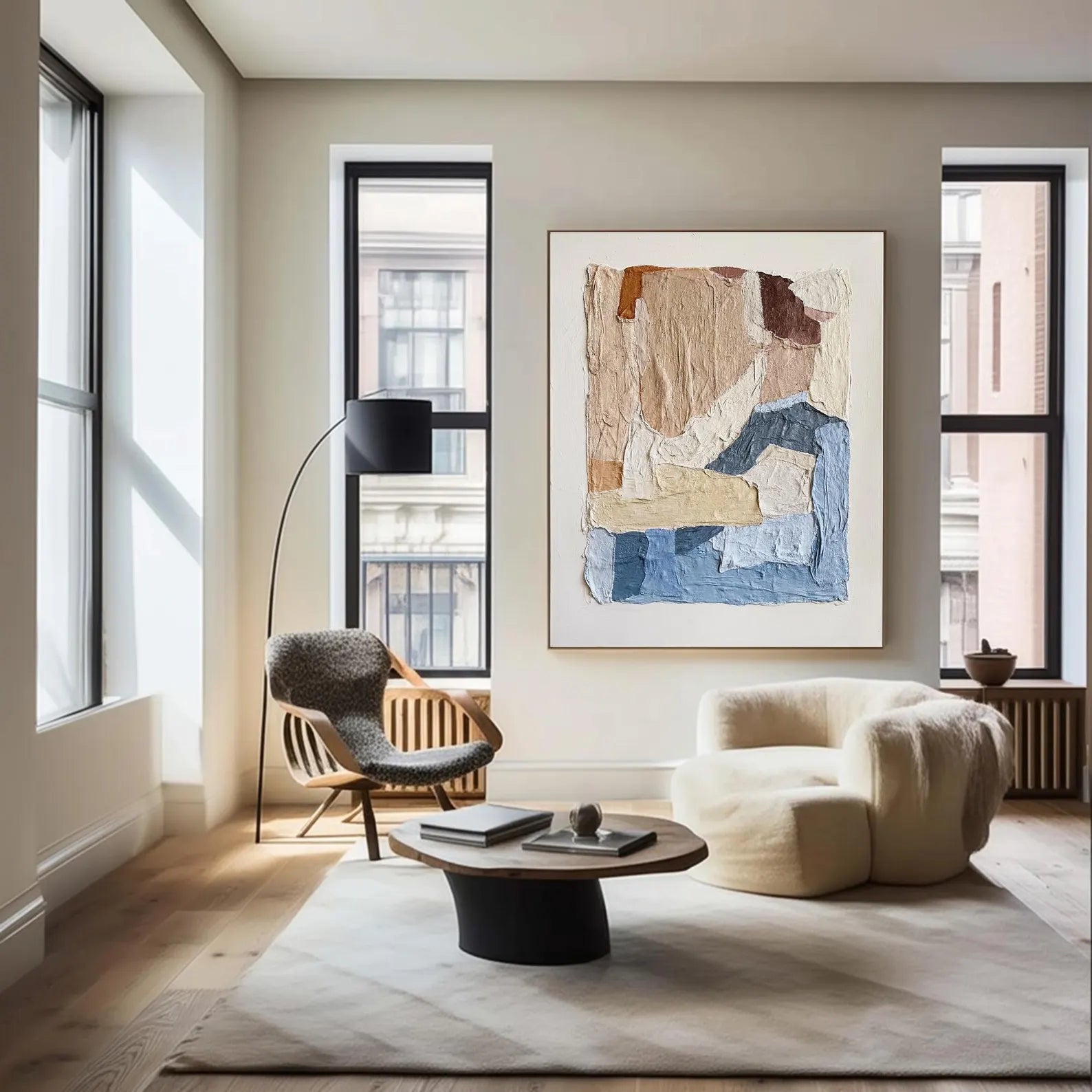 Textured Patchwork Art | Natural Refinement