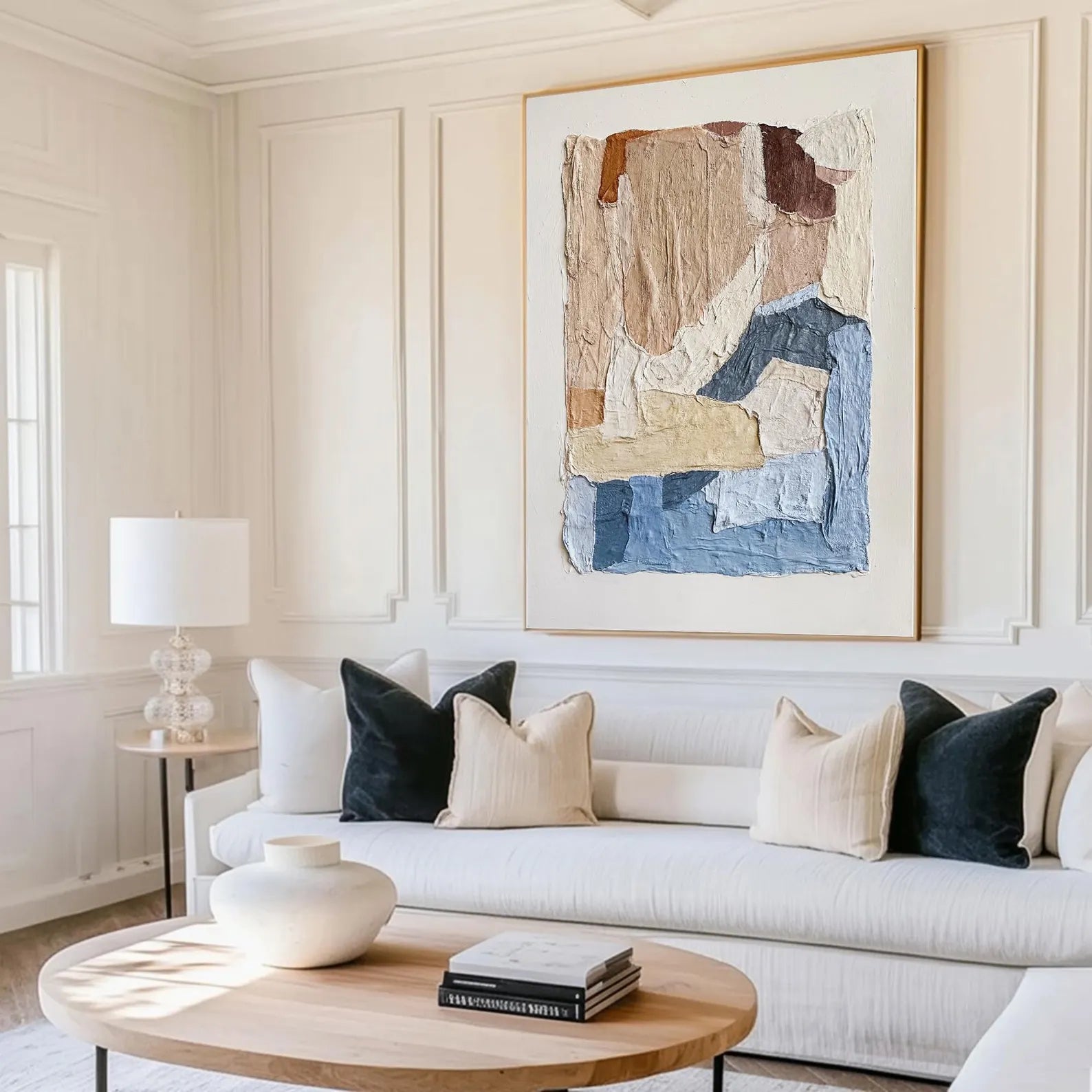 Textured Patchwork Art | Natural Refinement