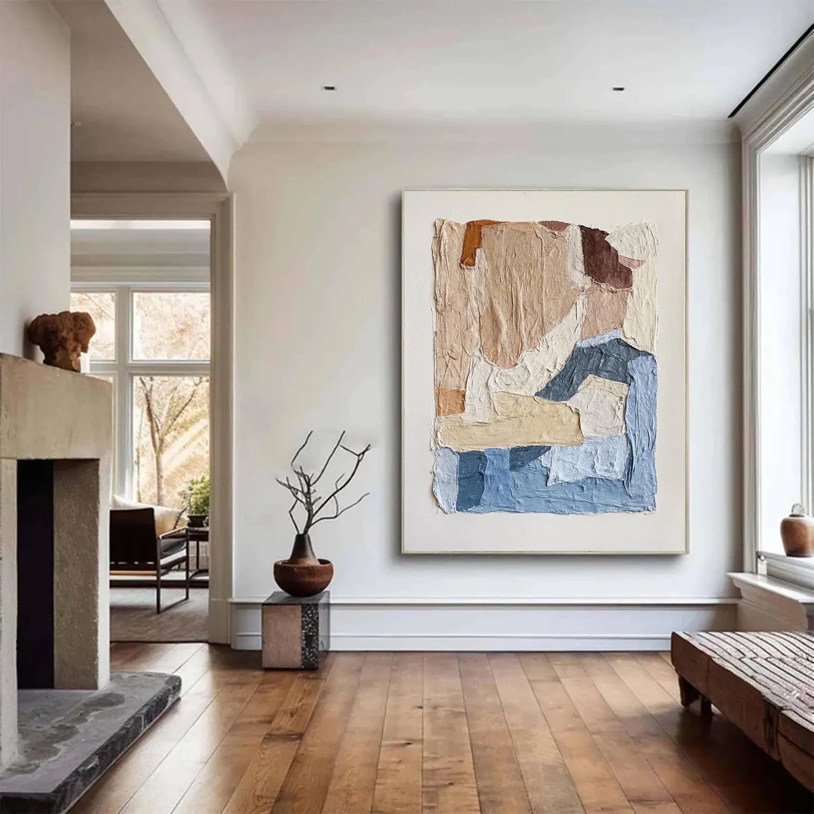 Textured Patchwork Art | Natural Refinement
