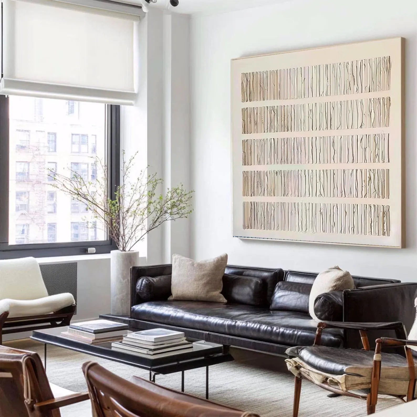 Textured Linear Minimalism | Elegant Repose