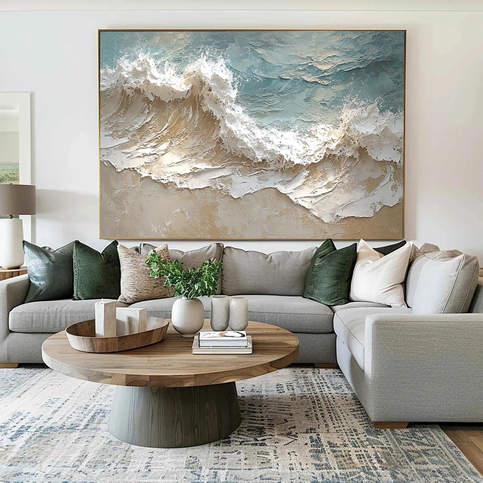 Textured Ocean Opulence | Blue Wave