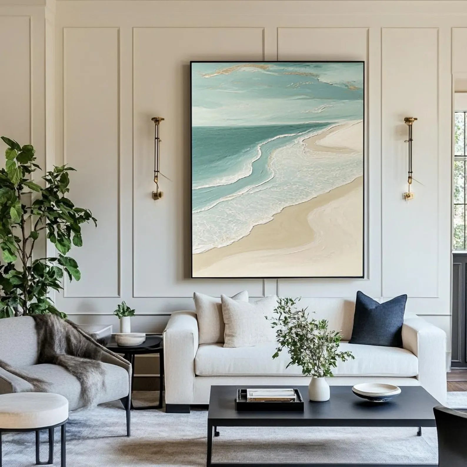 Coastal Seascape Art | Serene Vibe