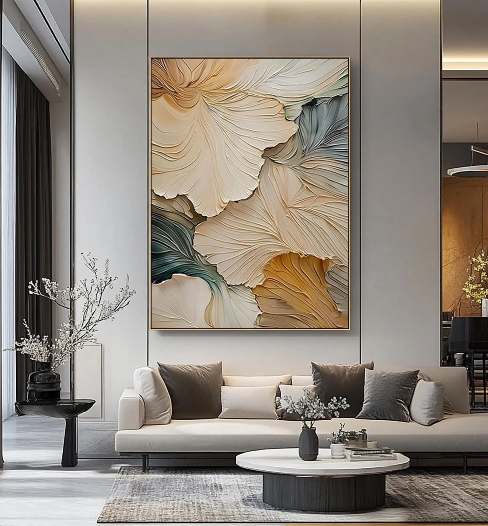 Textured Floral Art | Timeless Grace