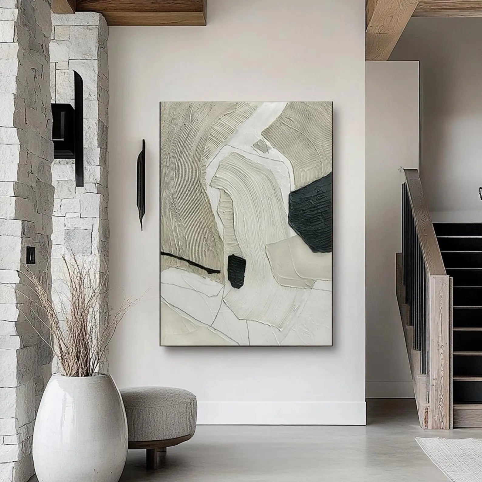 Textured Flowing Art | Subtle Modernity