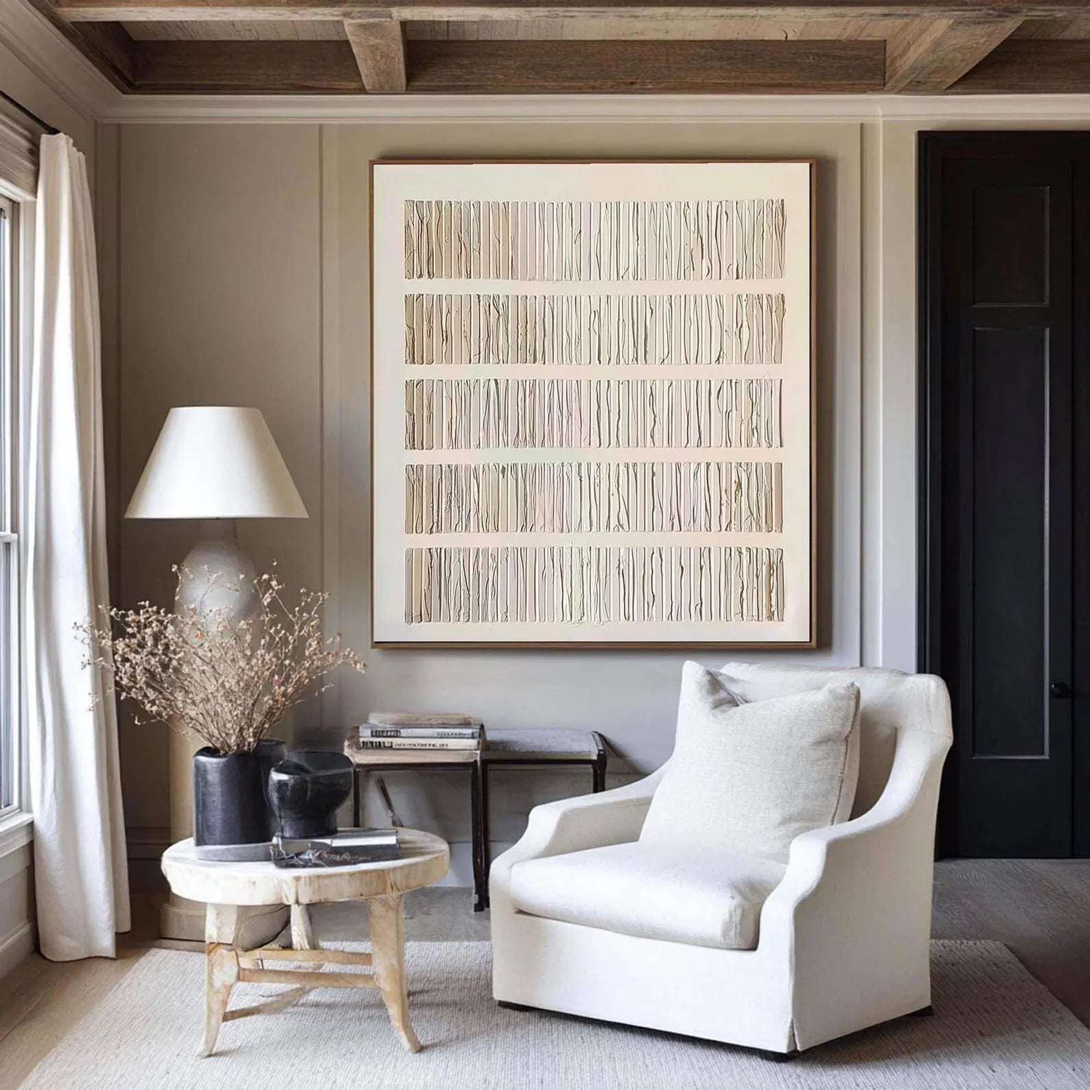 Textured Linear Minimalism | Elegant Repose