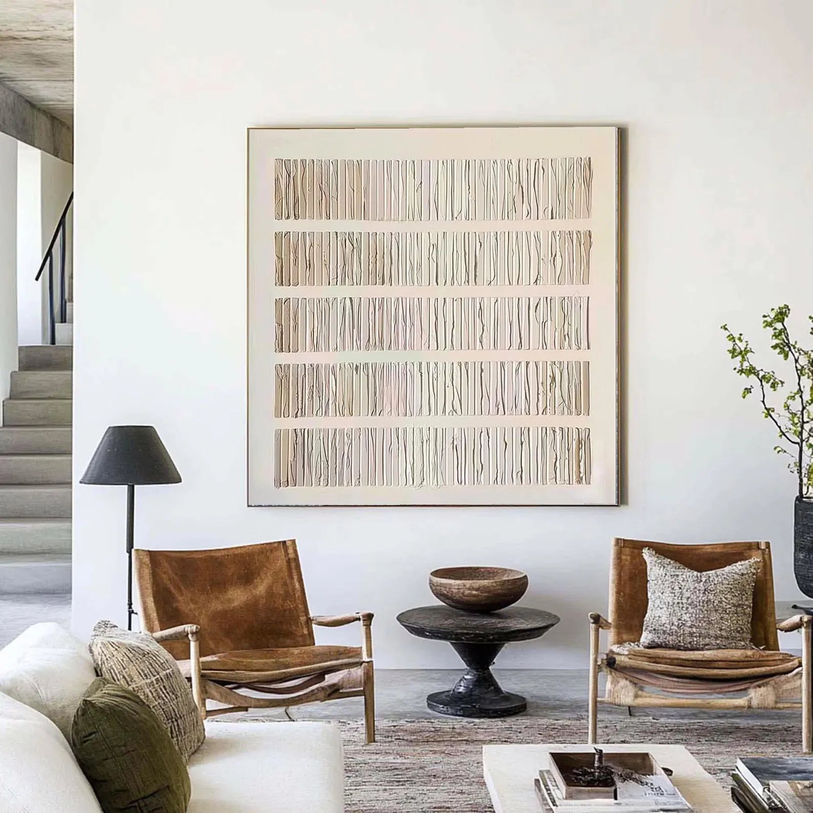 Textured Linear Minimalism | Elegant Repose