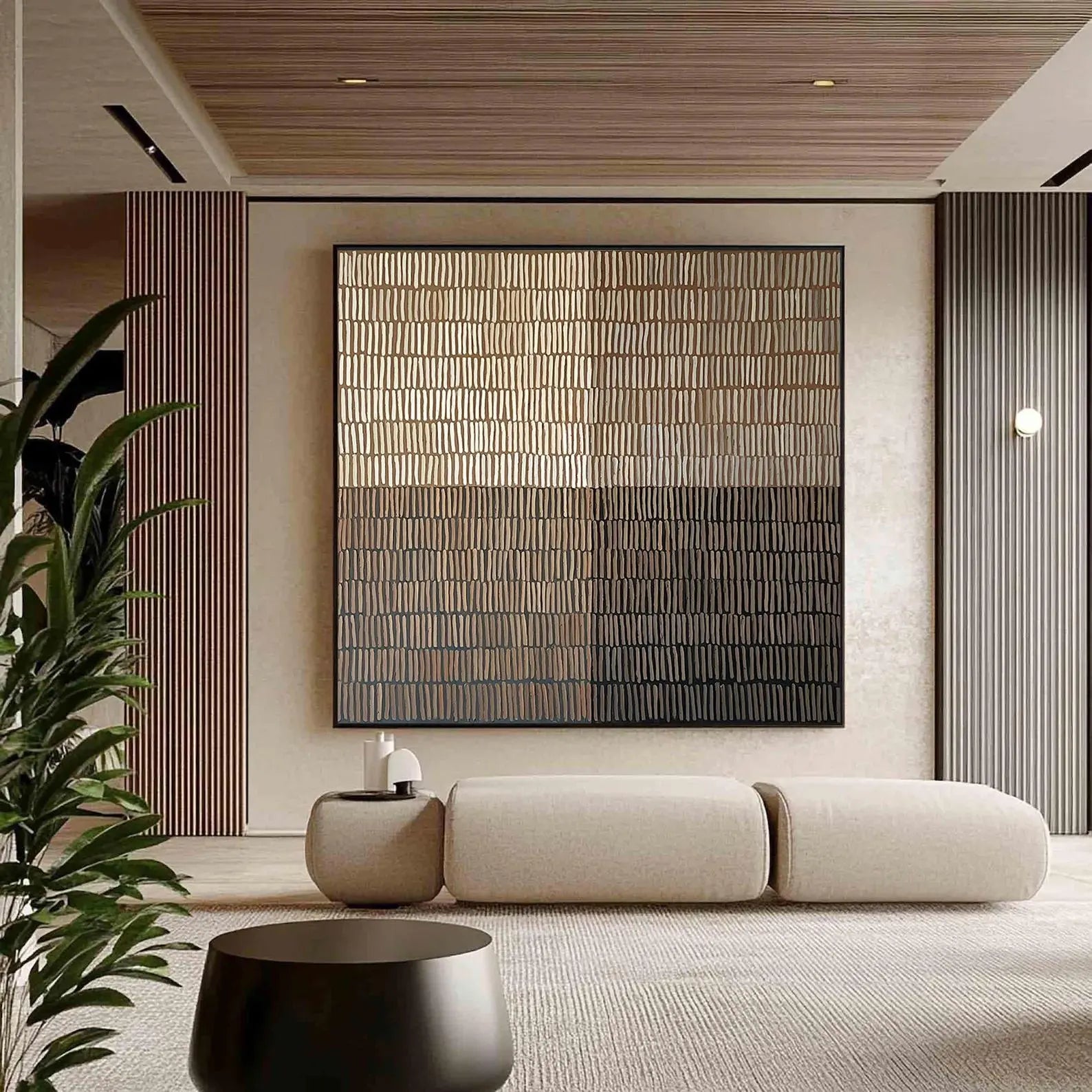 Abstract Textured Art | Modern Luxe Atmosphere